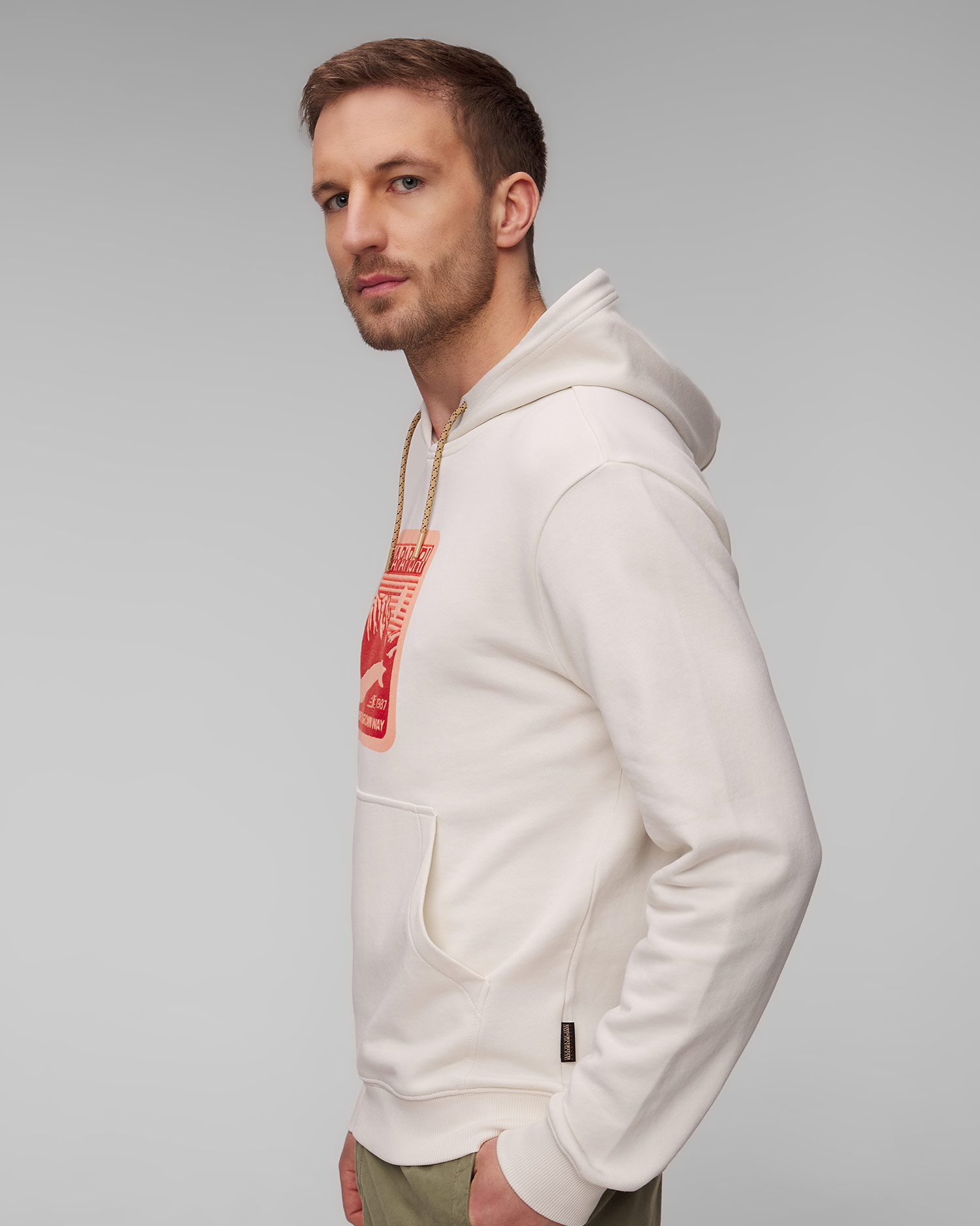 Bílá pánská mikina Napapijri B-Boyd H