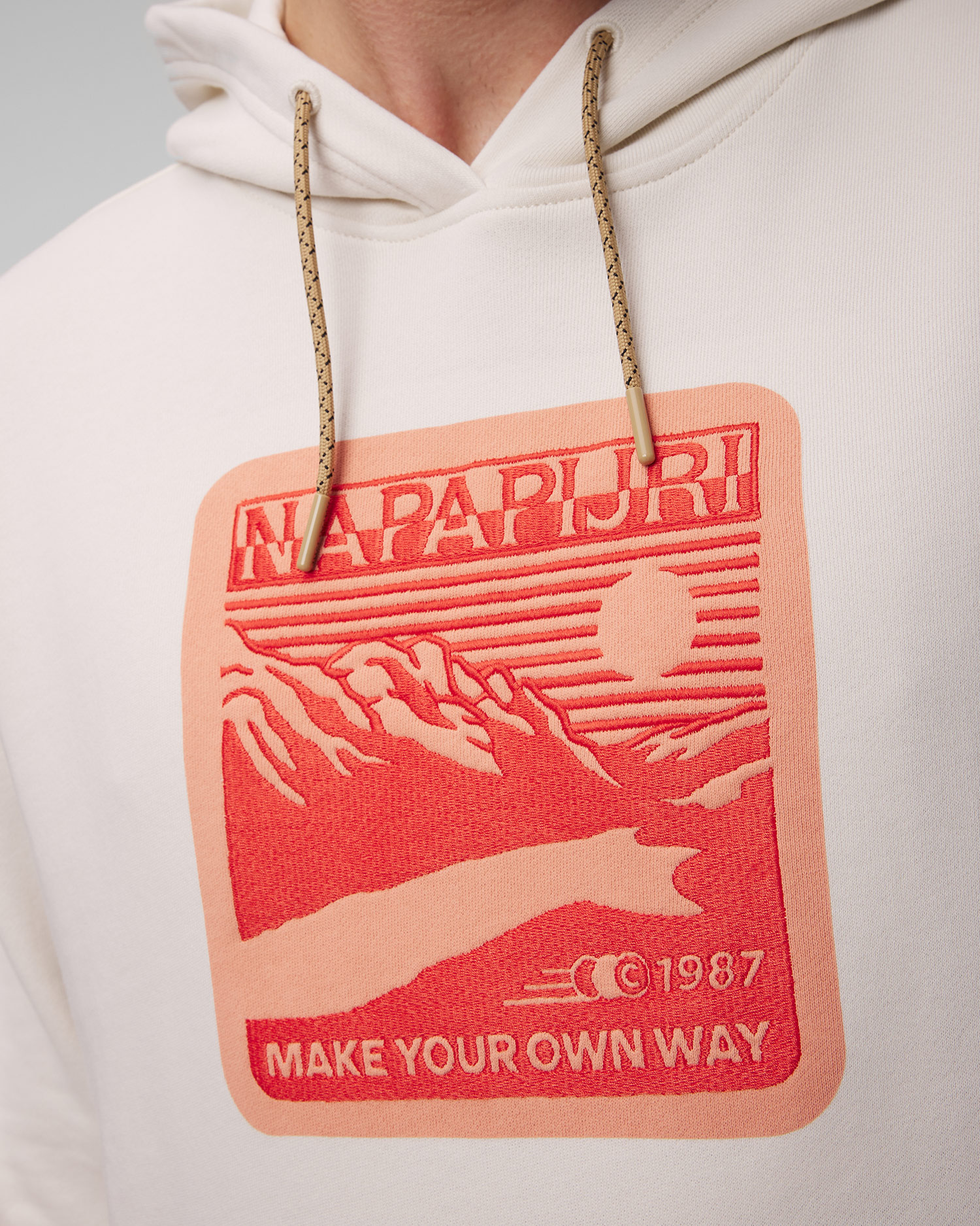 Bílá pánská mikina Napapijri B-Boyd H