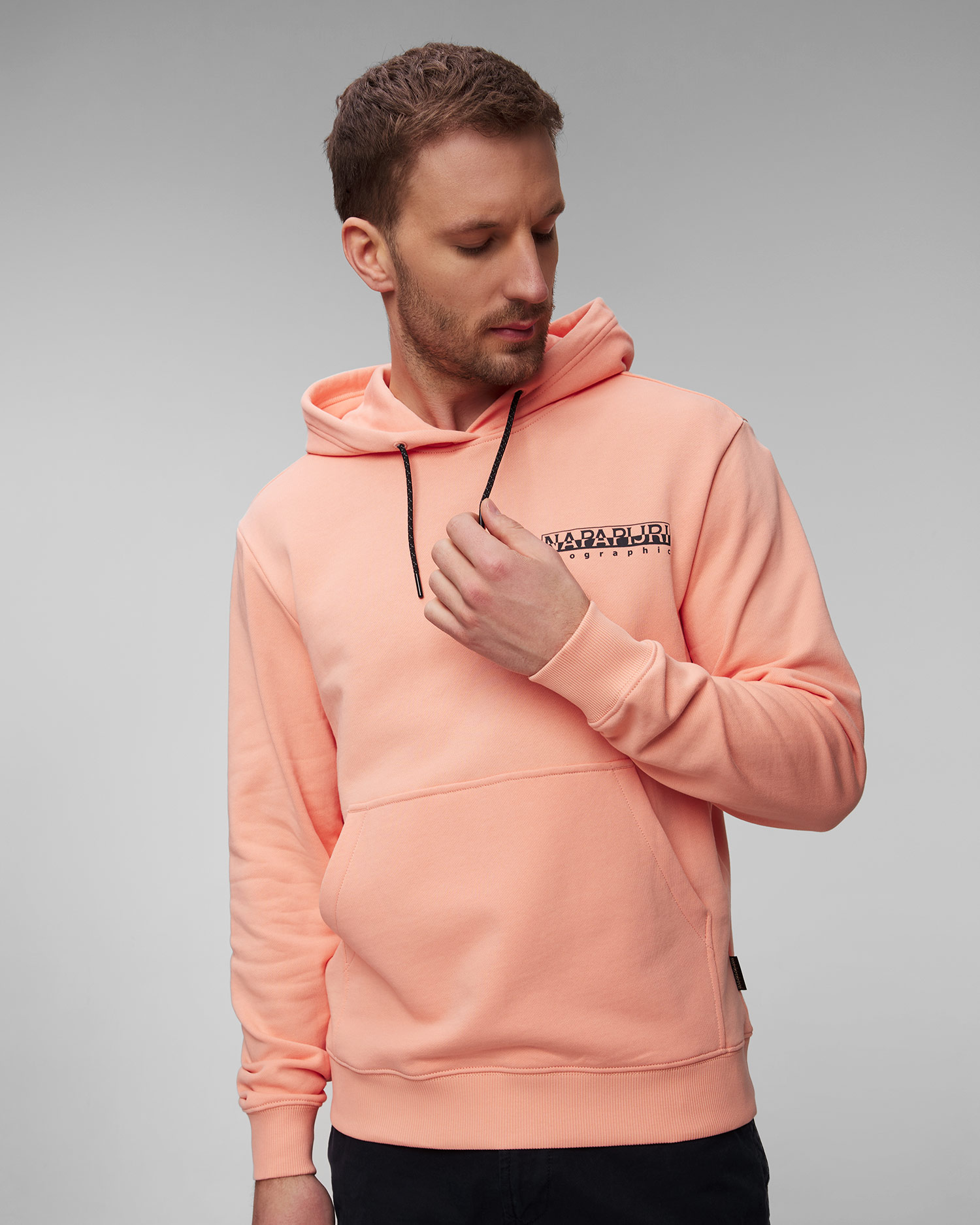 Pánská růžová mikina Napapijri B-Boyd H