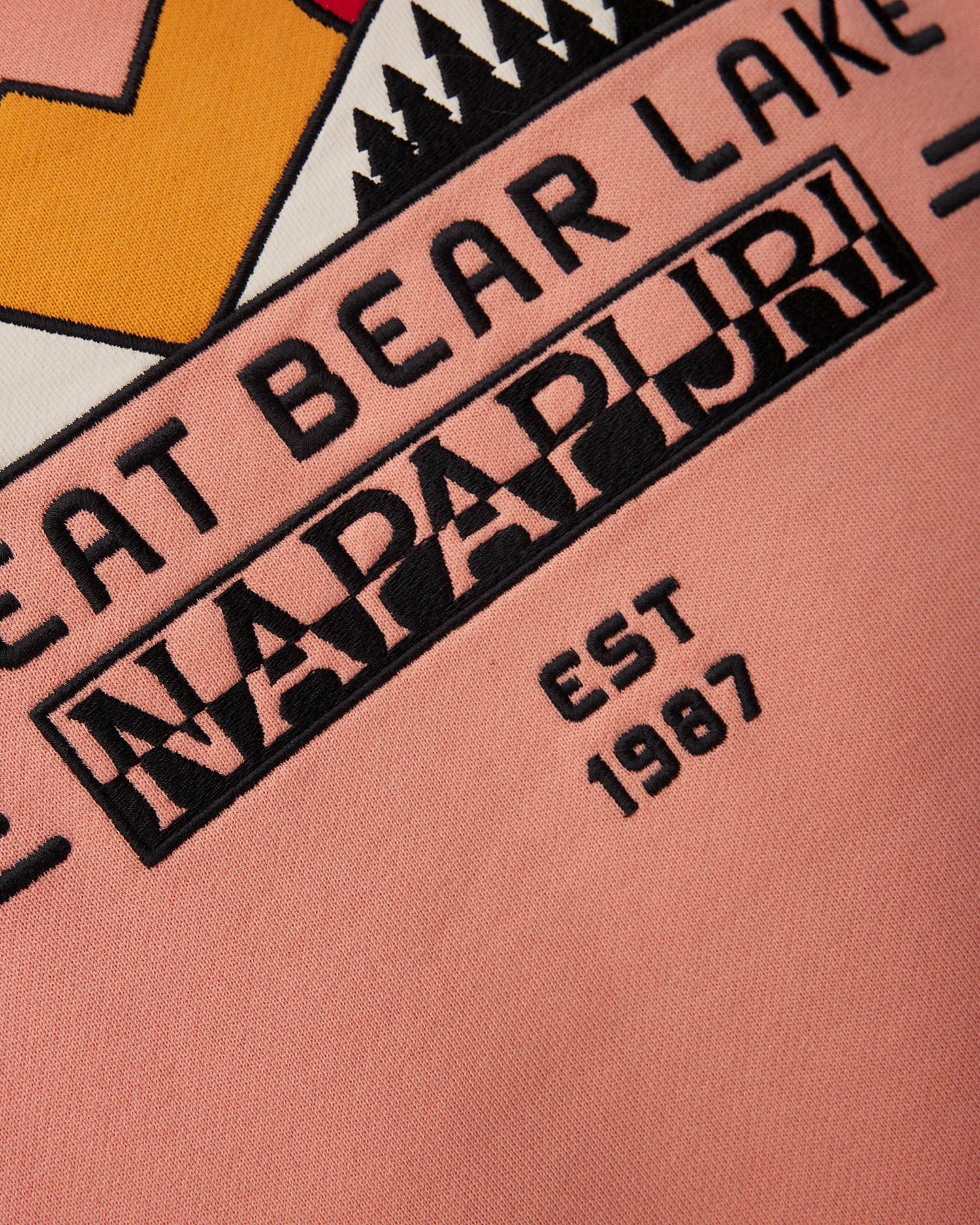 Pánská růžová mikina Napapijri B-Boyd H