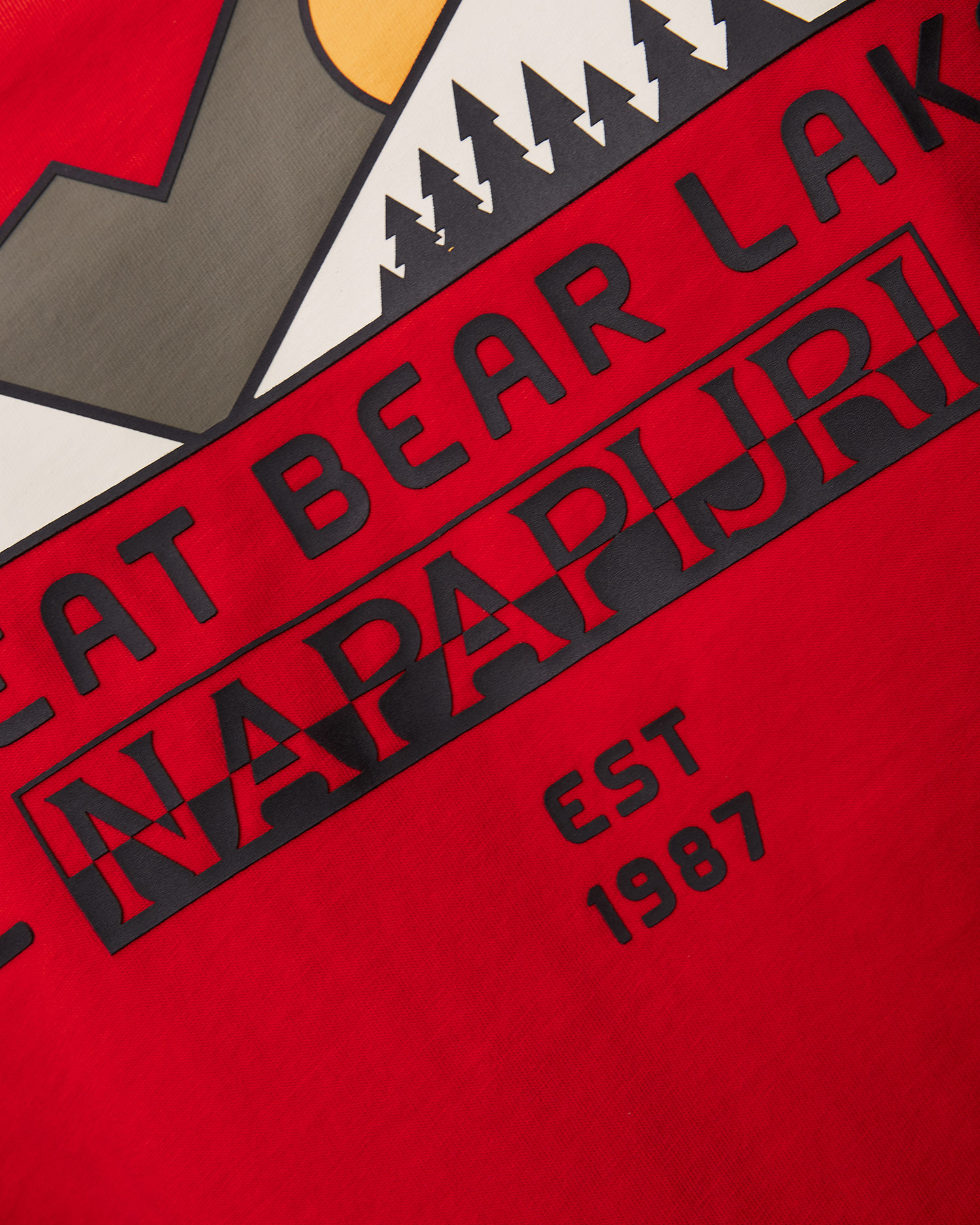 Oranžové pánské tričko Napapijri S-Tahi