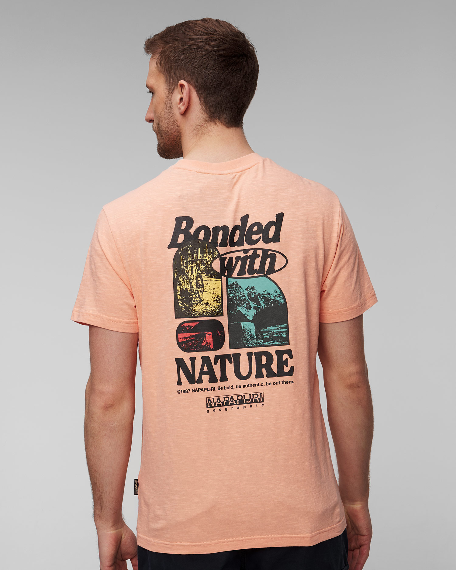 Růžové pánské tričko Napapijri S-Martre