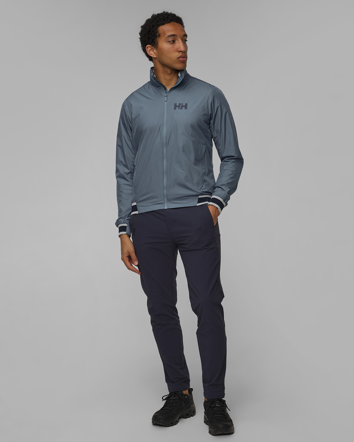 Kurtka wiatrówka męska Helly Hansen Salt Windbreaker jasnogranatowa
