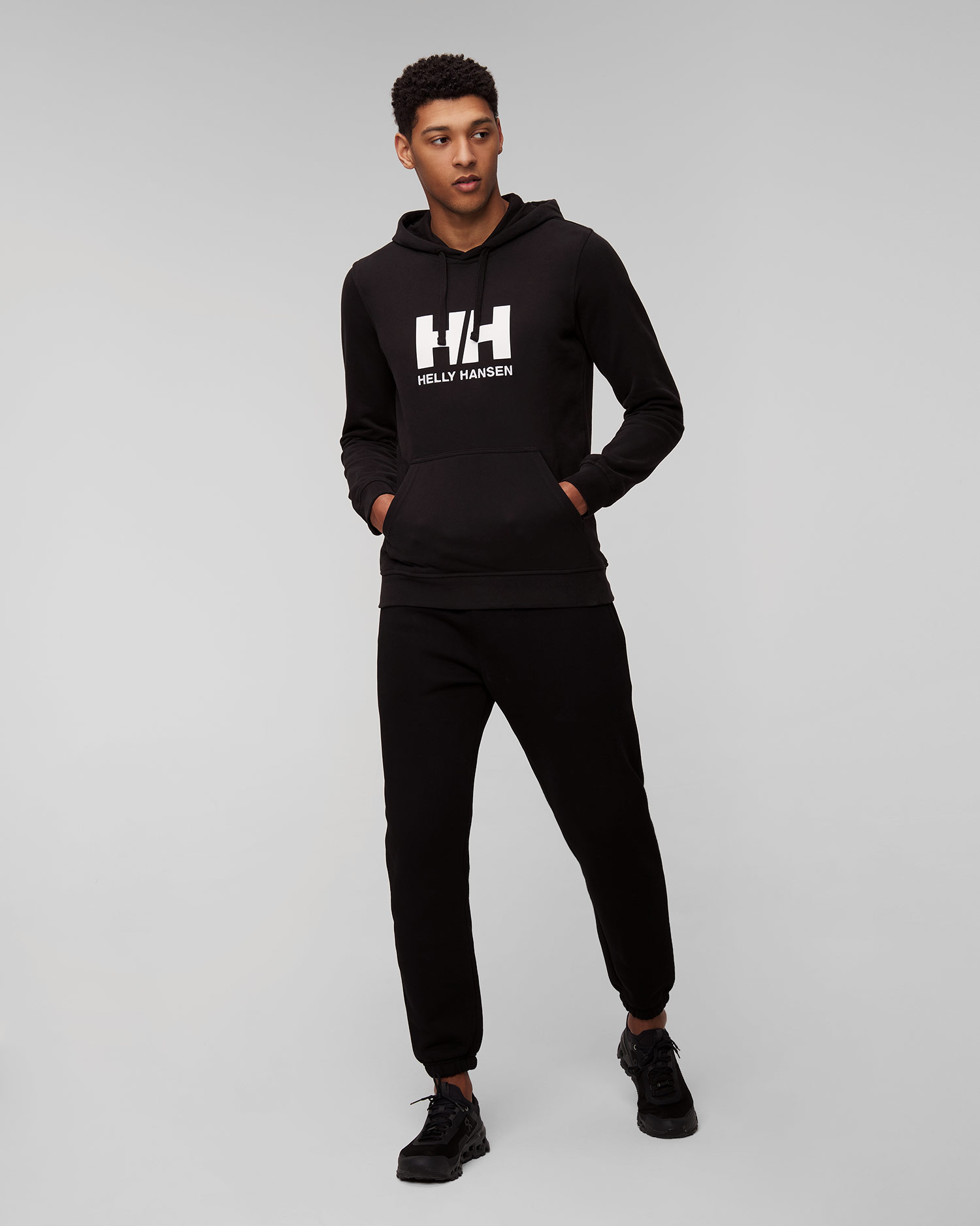 Helly Hansen HH Logo Hoodie Herren-Sweatshirt in Schwarz