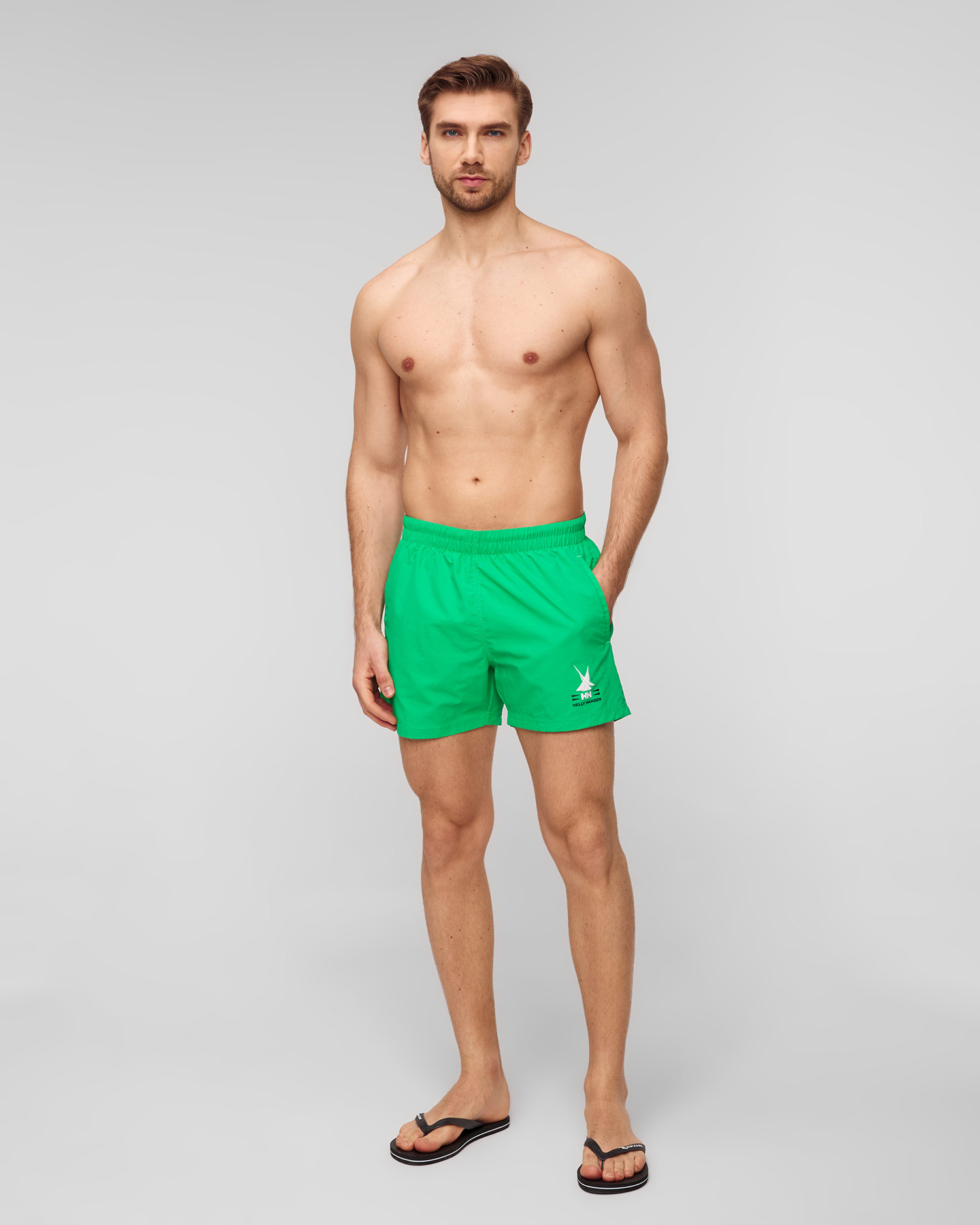 Zelené plavecké šortky Helly Hansen Cascais Trunk