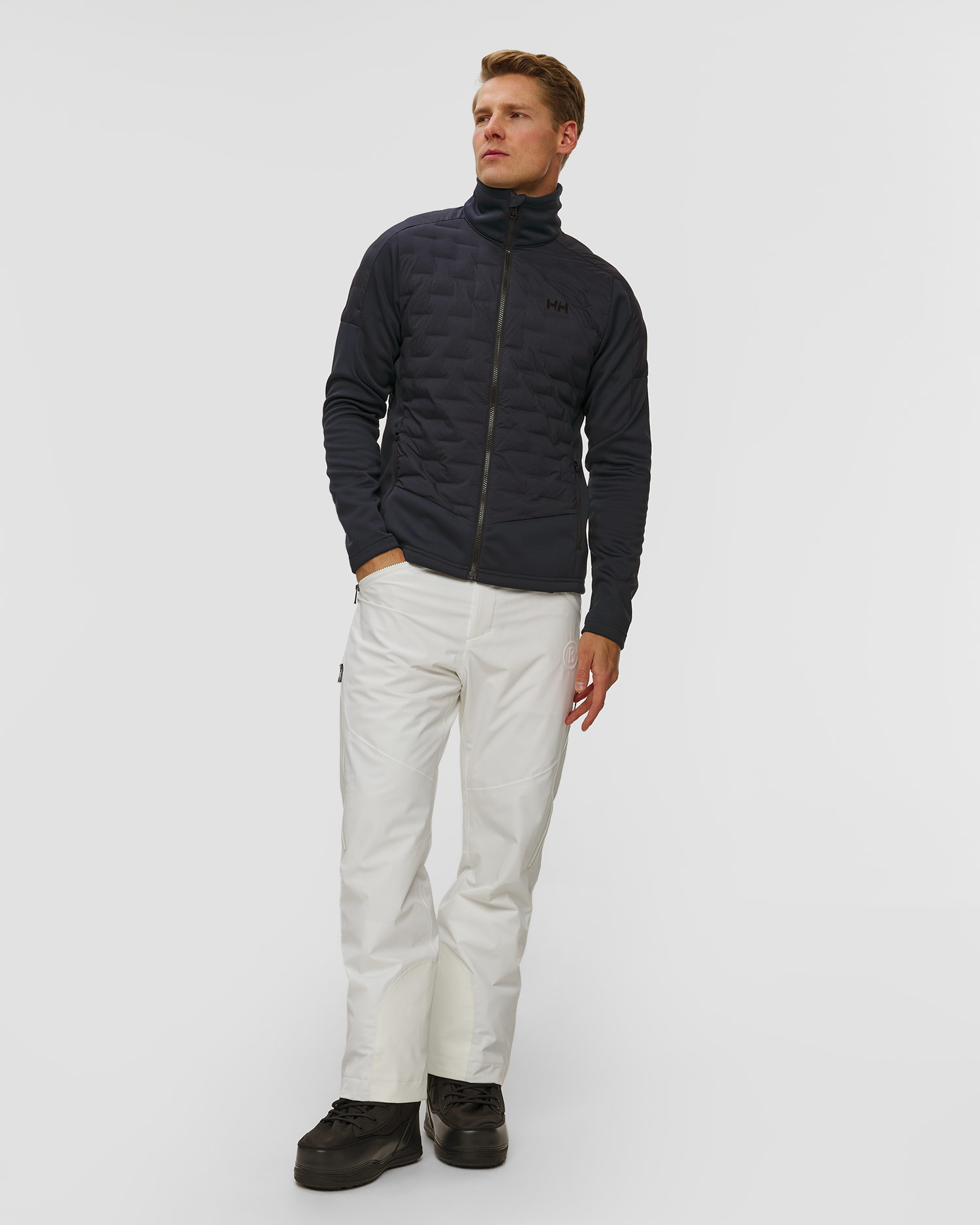 Pánská bundomikina Helly Hansen Hp Hybrid Stretch Insulator v Tmavě Modré Barvě