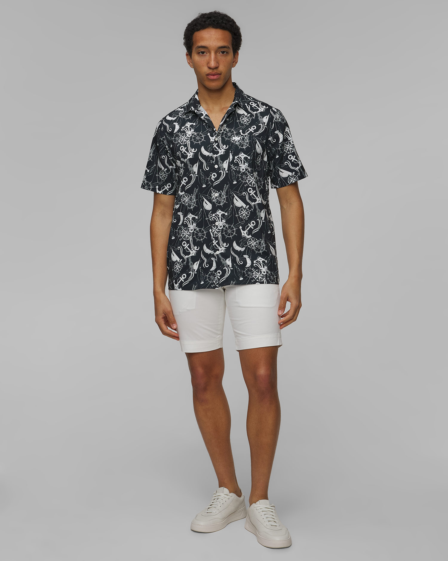 Pánská košile Helly Hansen Fjord QD SS Shirt 2.0 v Tmavě Modré Barvě