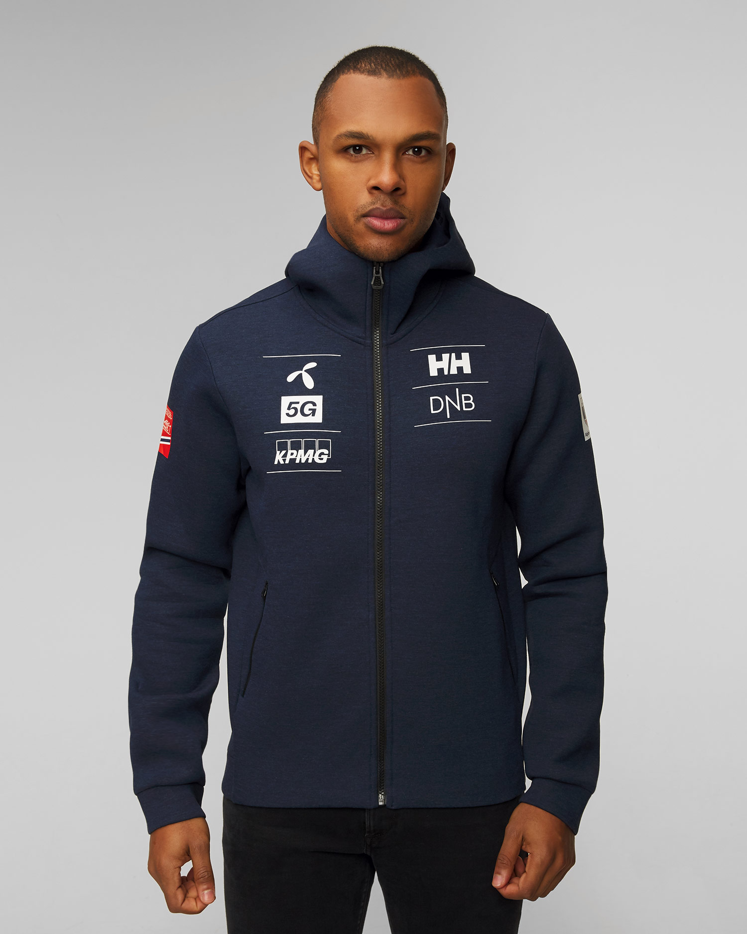 Sudadera azul marino de hombre Helly Hansen HP Ocean FZ Jacket 2.0  34264-598