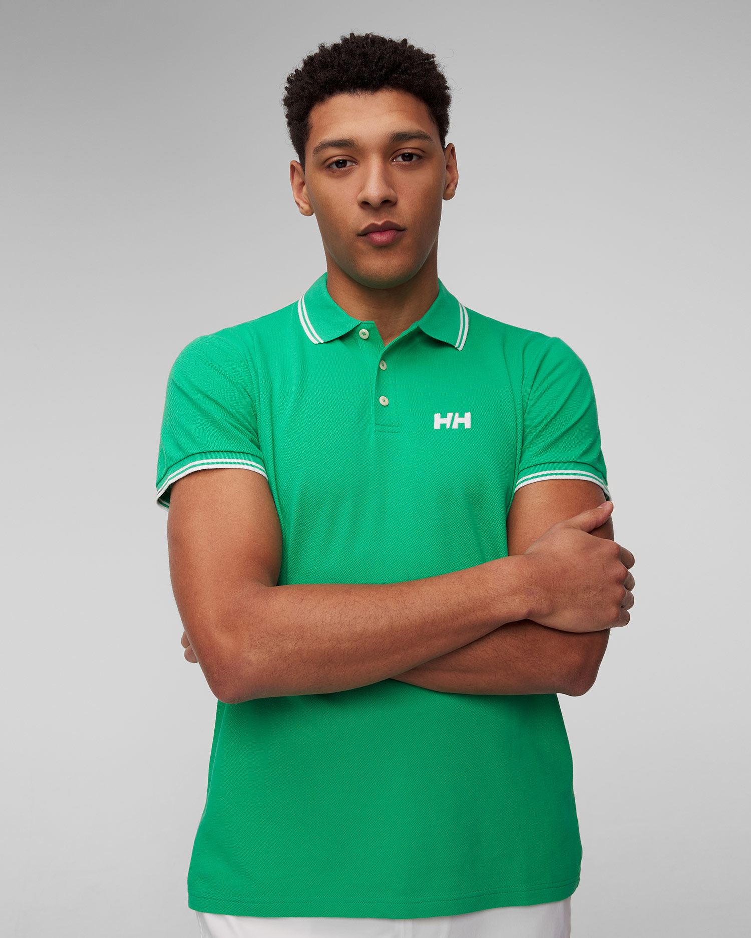 Polo vert pour hommes Helly Hansen Genova Polo