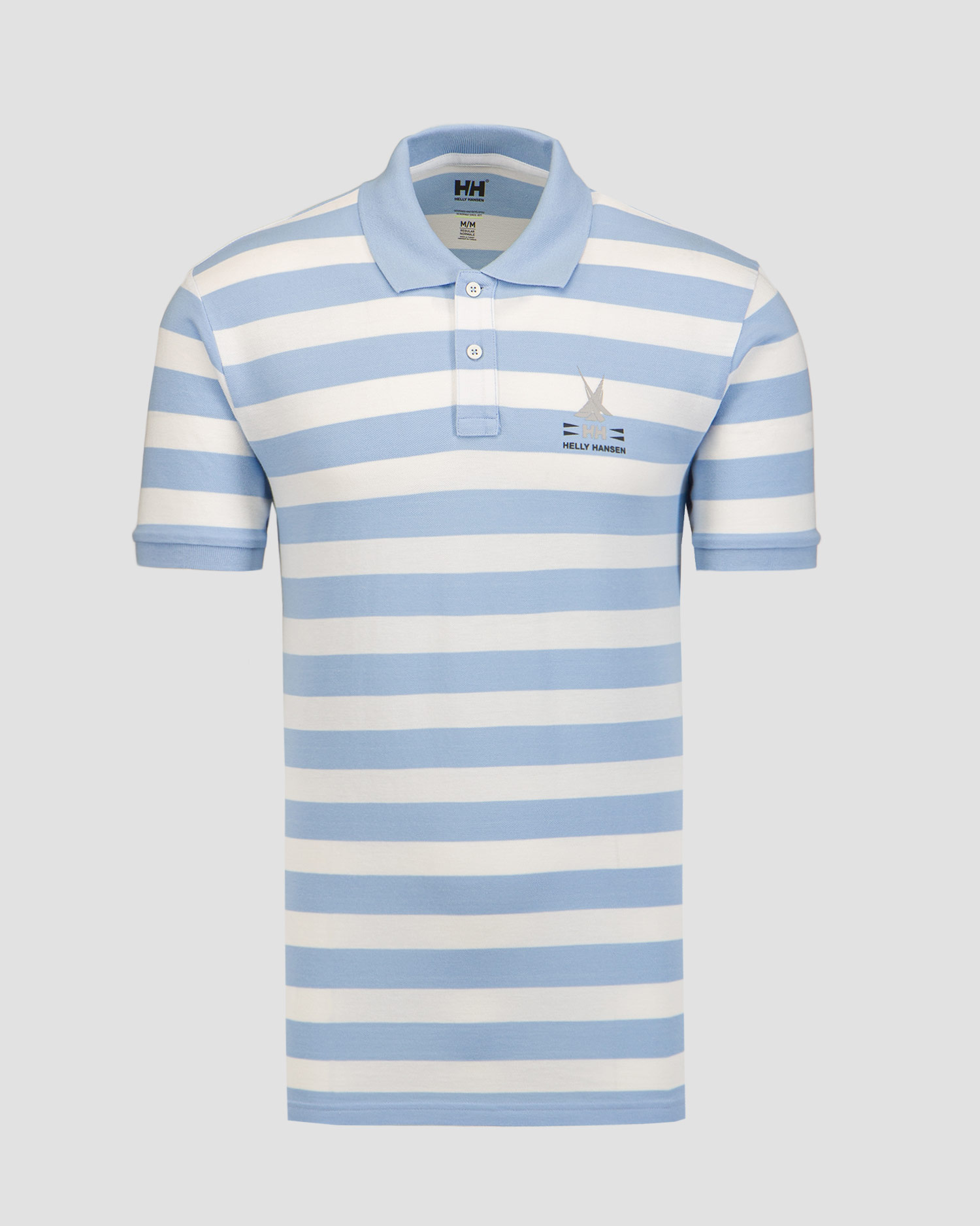 Polo blanc et bleu pour hommes Helly Hansen Koster Polo
