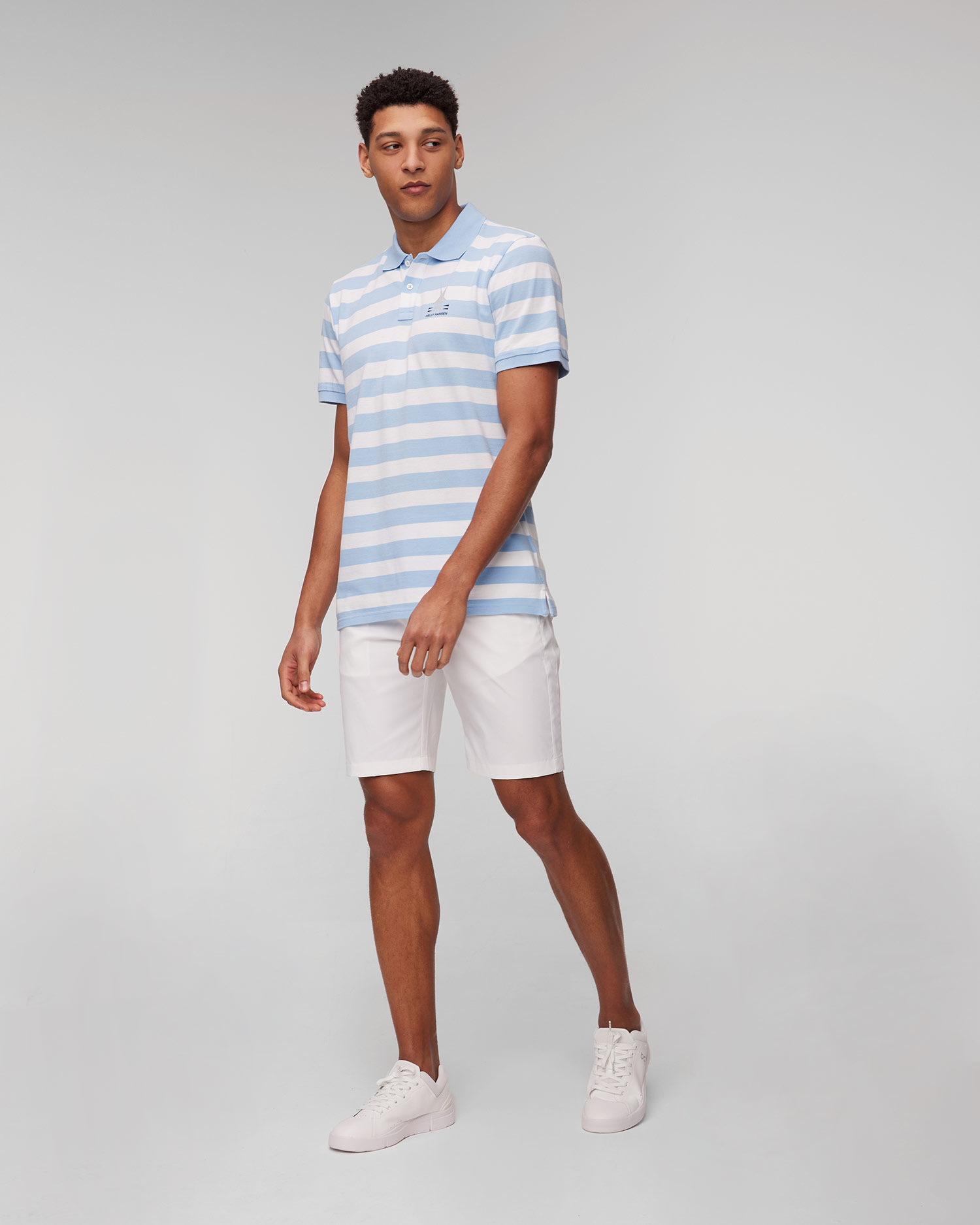 Helly Hansen Koster Polo Herren-Poloshirt in Weiß und Blau