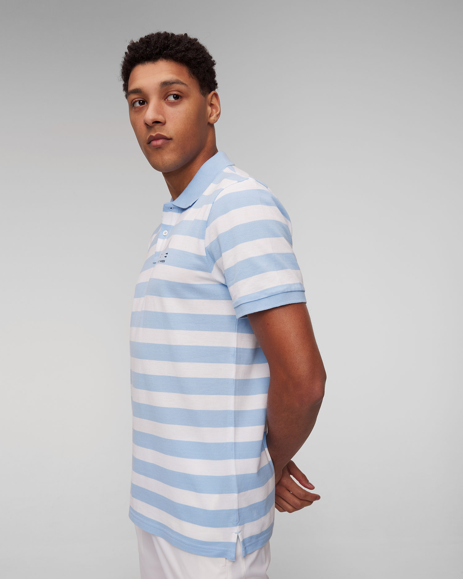 Helly Hansen Koster Polo Herren-Poloshirt in Weiß und Blau