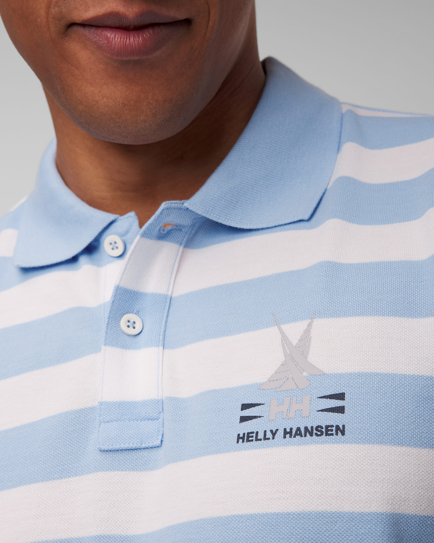 Helly Hansen Koster Polo Herren-Poloshirt in Weiß und Blau