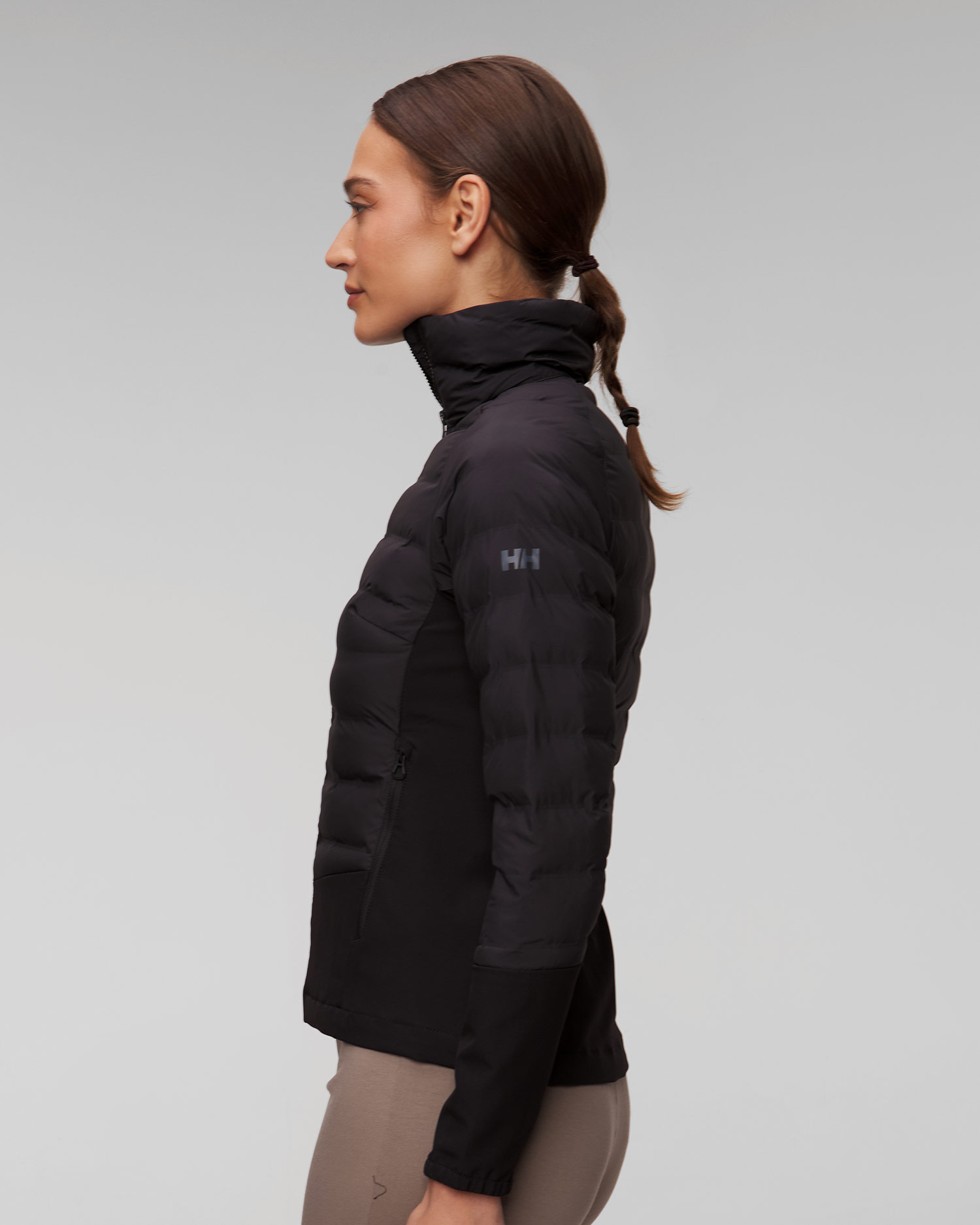 Jachetă neagră hibridă pentru femei Helly Hansen HP Hybrid Insulator 2.0