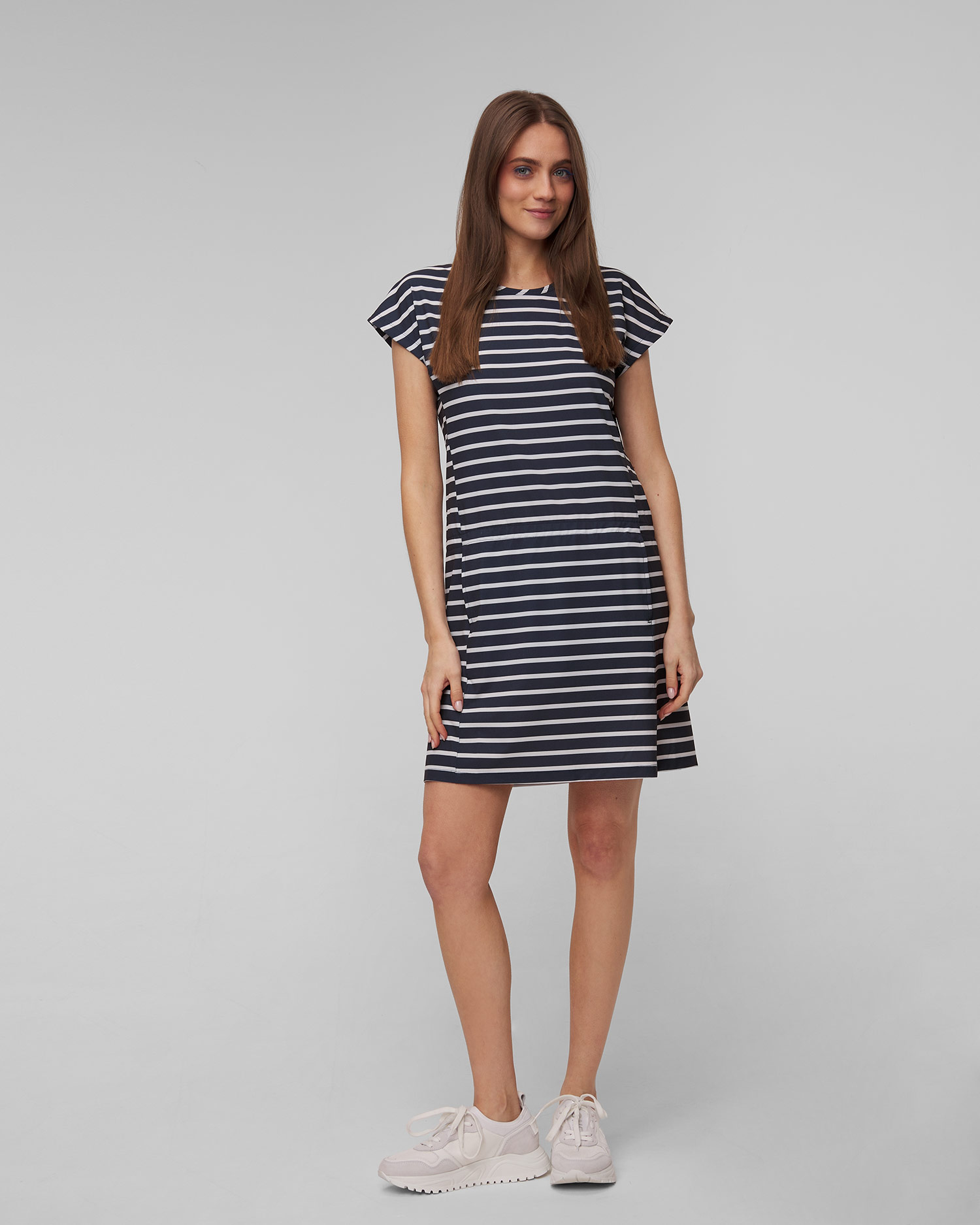 Helly Hansen Thalia Summer Dress 2.0 Damenkleid in Marineblau und Weiß