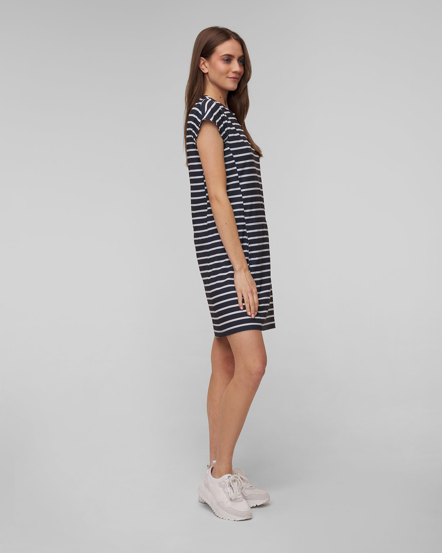 Helly Hansen Thalia Summer Dress 2.0 Damenkleid in Marineblau und Weiß