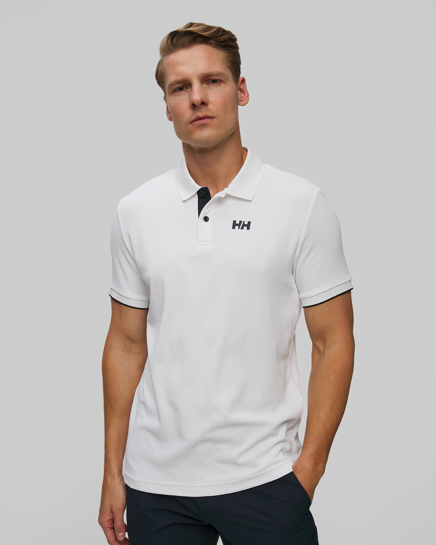Polo pentru bărbați Helly Hansen Ocean Polo 2.0 alb