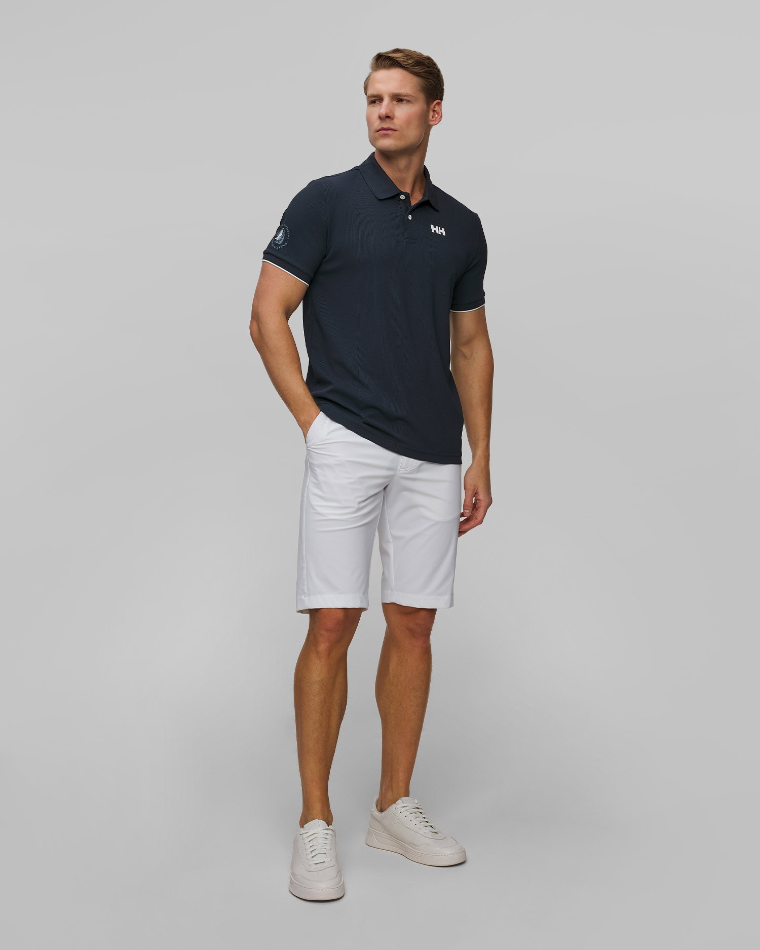 Polo pentru bărbați Helly Hansen Ocean 2.0 bleumarin