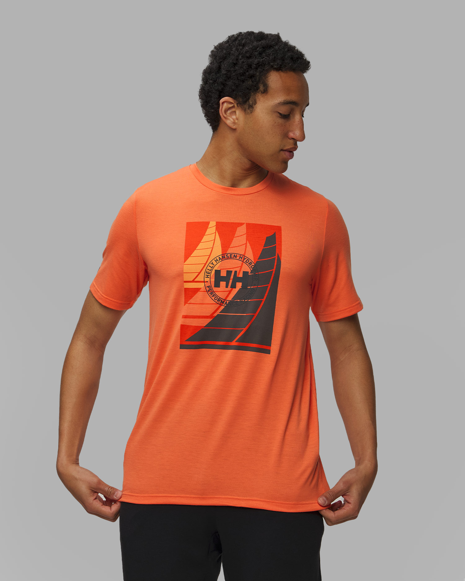 Helly Hansen Hp Race Graphic Herren-T-Shirt in Orange