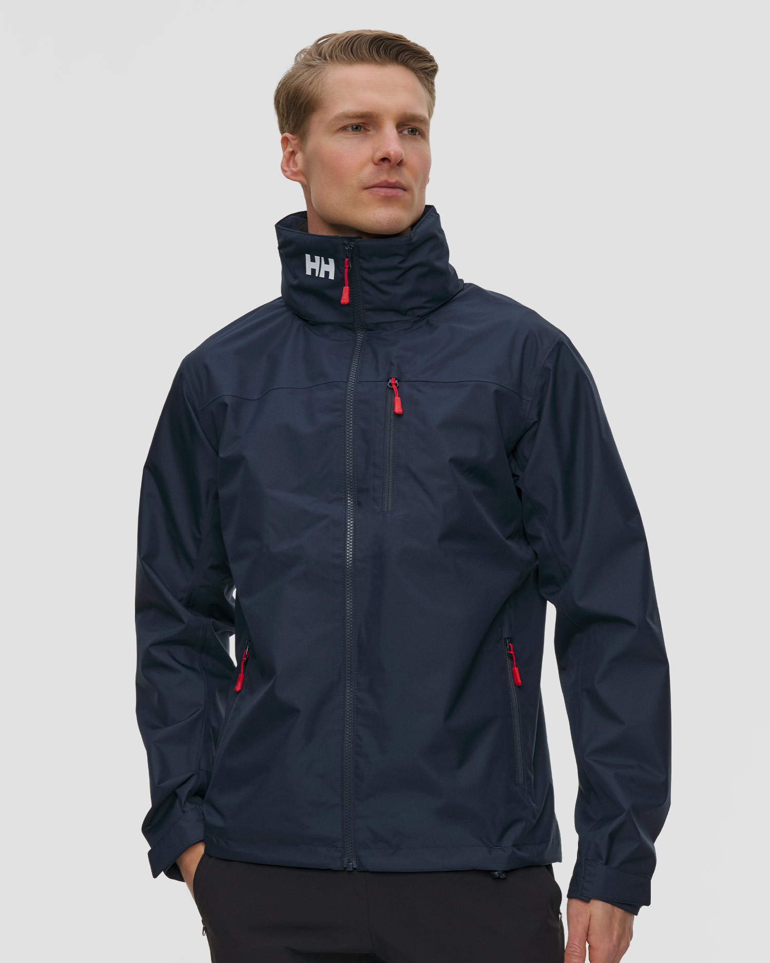 Giacca blu scuro nautica da uomo Helly Hansen Crew Hooded Jacket 2.0