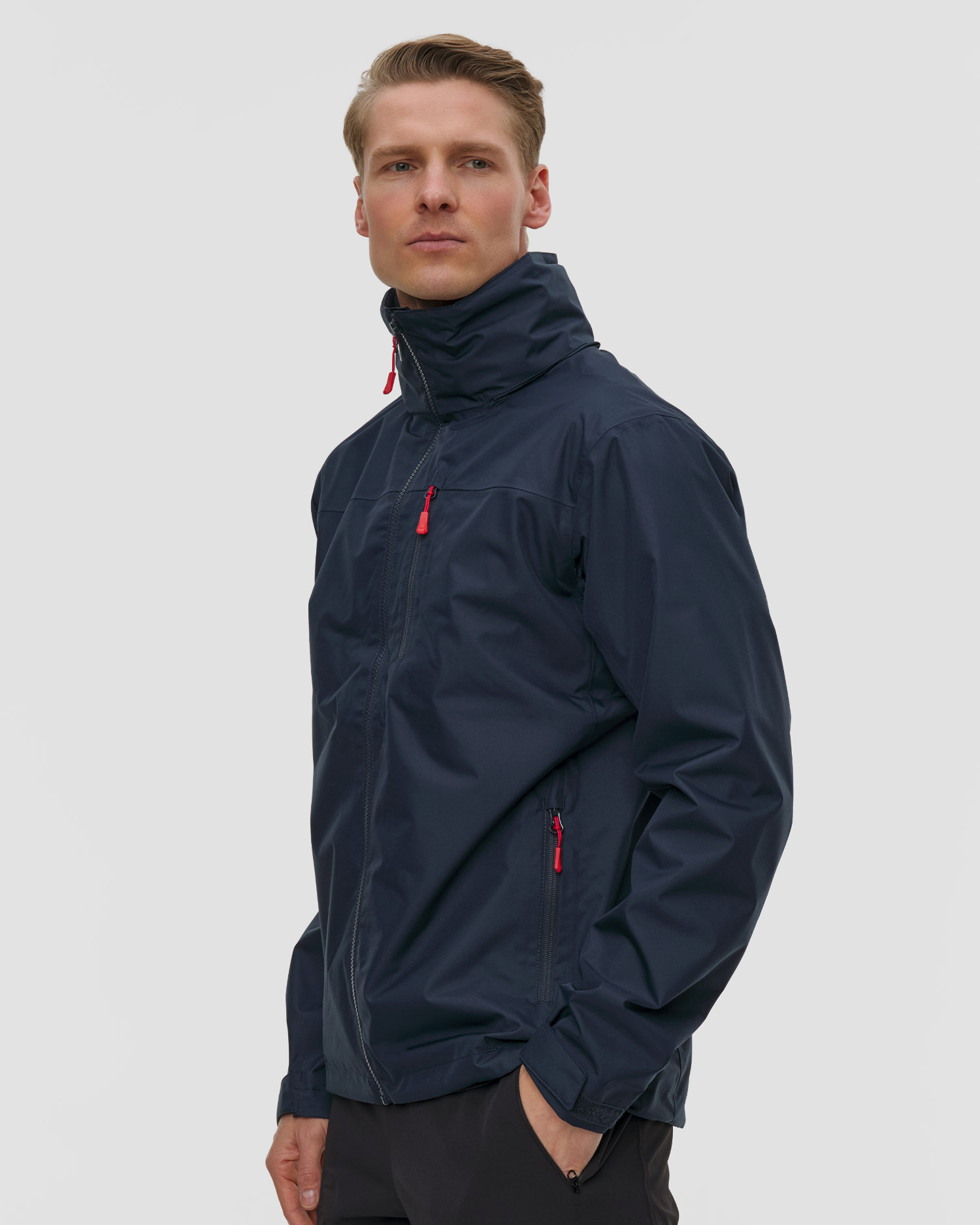 Giacca blu scuro nautica da uomo Helly Hansen Crew Hooded Jacket 2.0