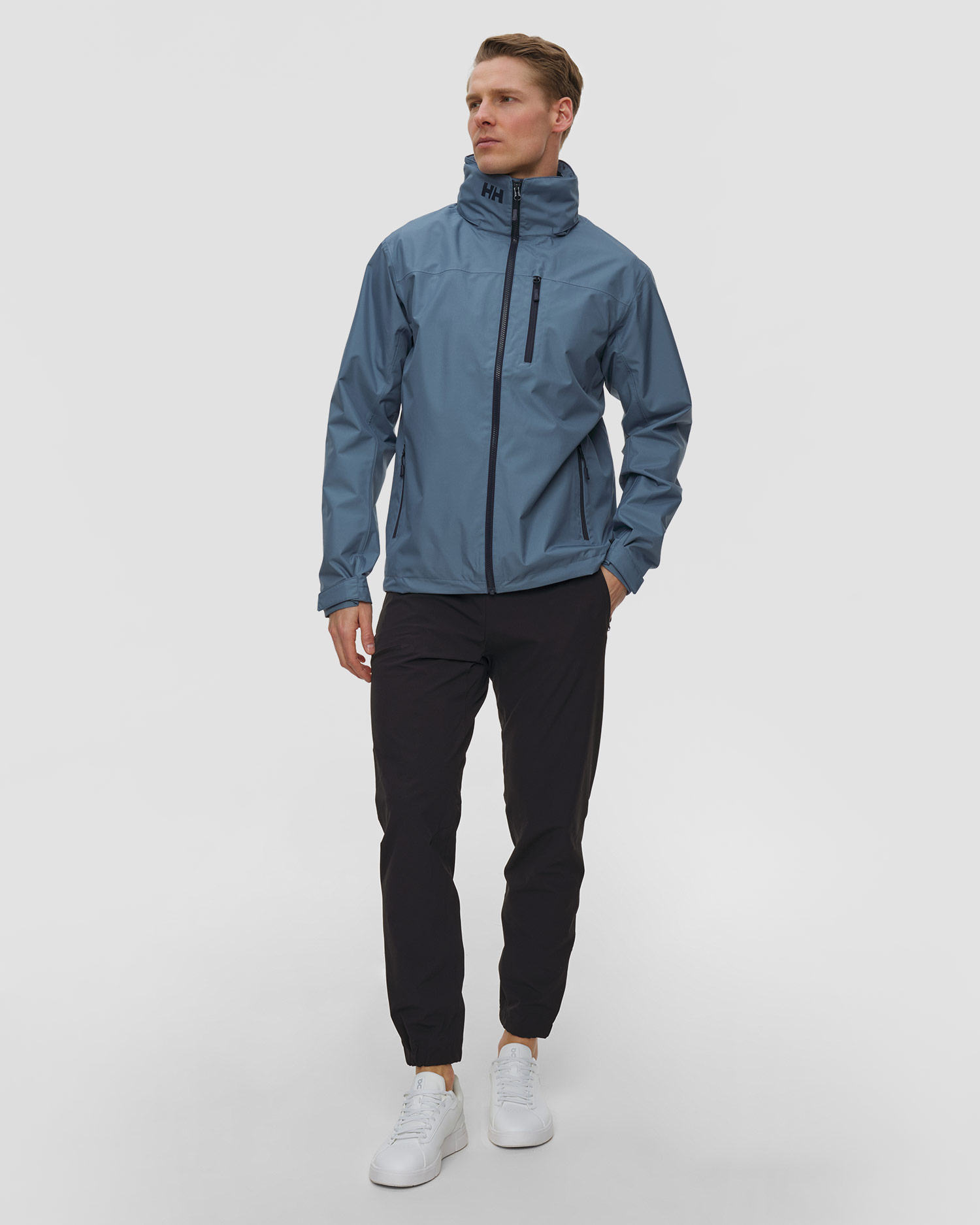 Kurtka żeglarska męska Helly Hansen Crew Hooded Jacket 2.0 jasnogranatowa