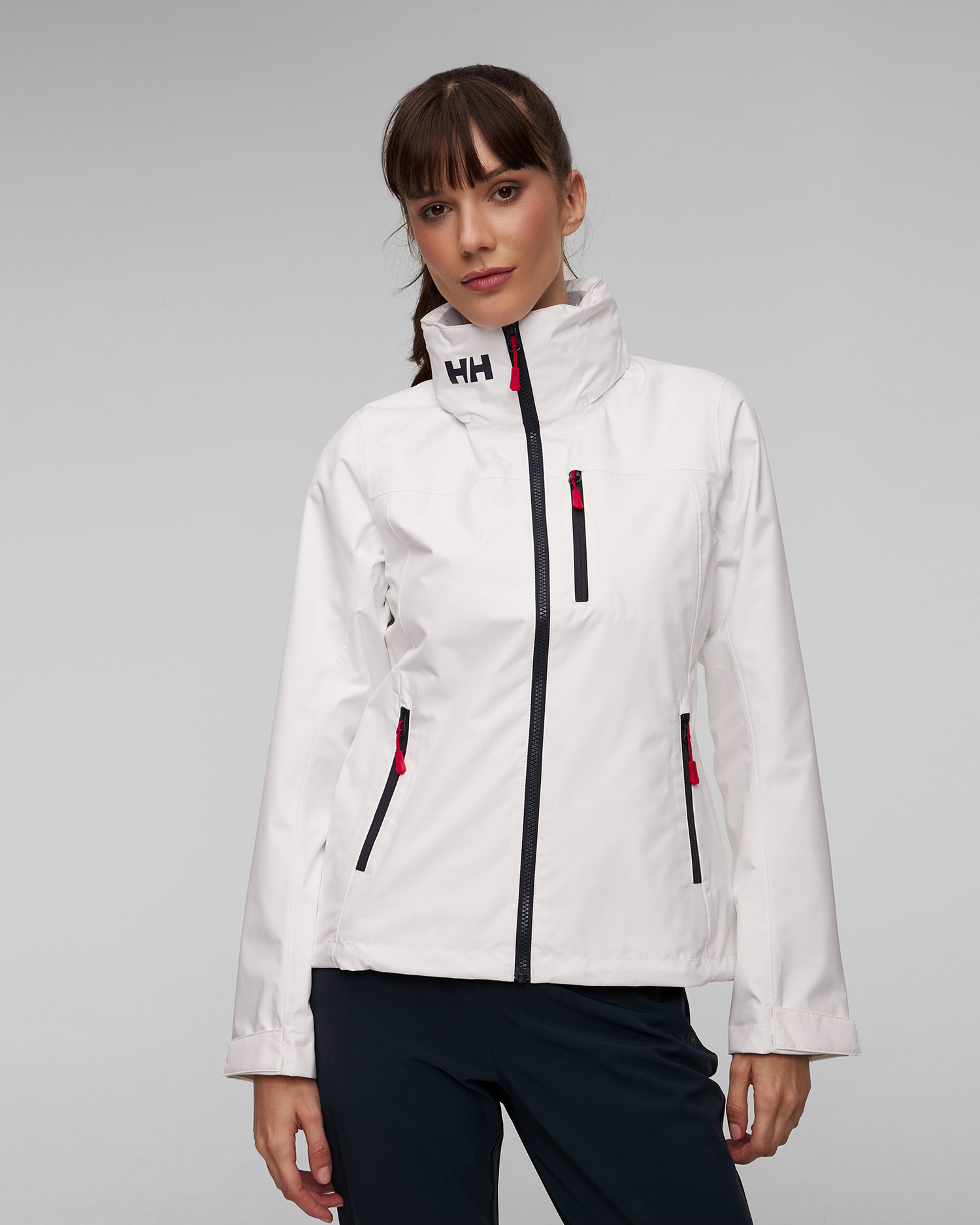 Veste de voile blanche pour femmes Helly Hansen Crew Hooded Jacket 2.0 S portofino