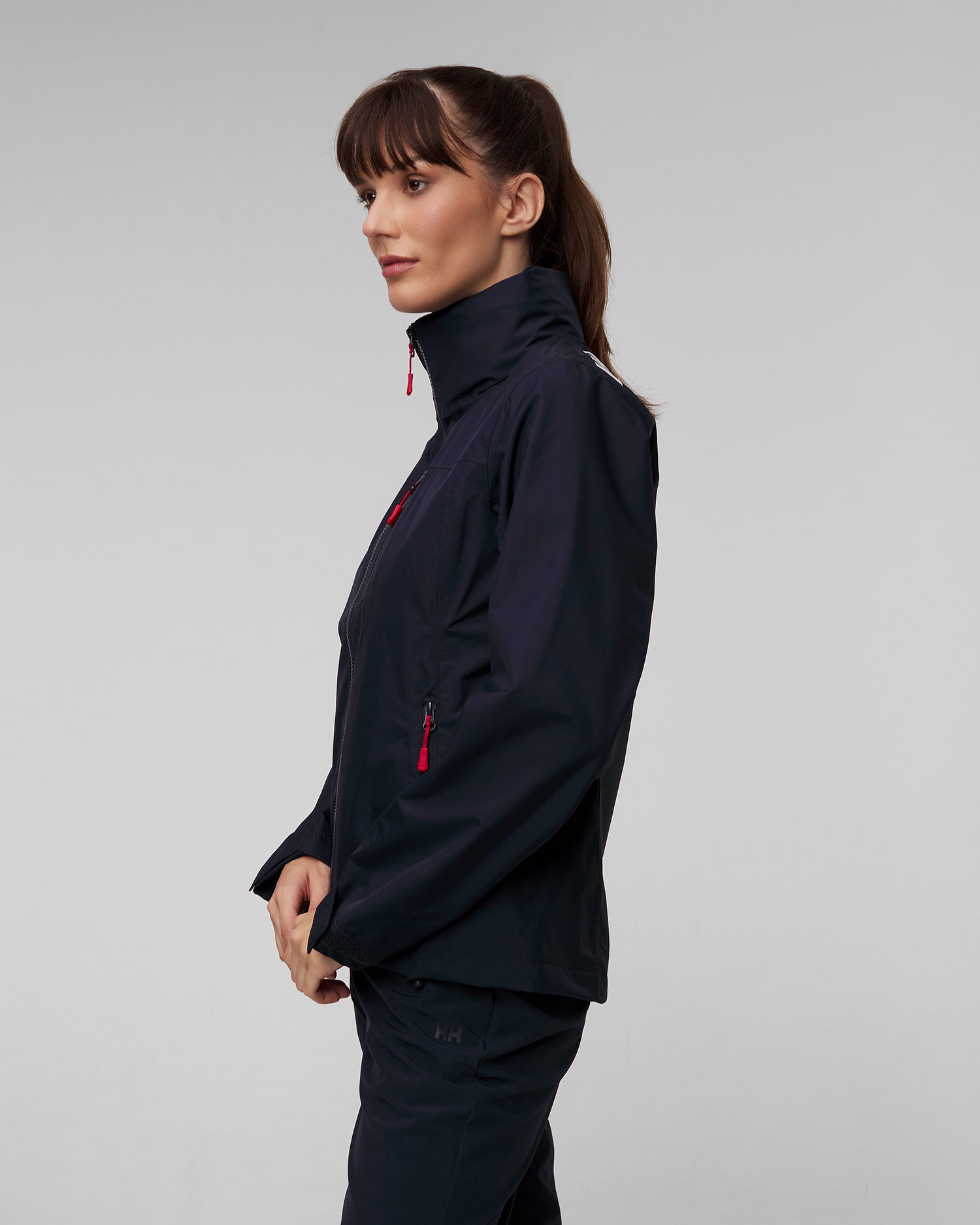Women's navy blue sailing Helly Hansen Crew Hooded Jacket 2.0