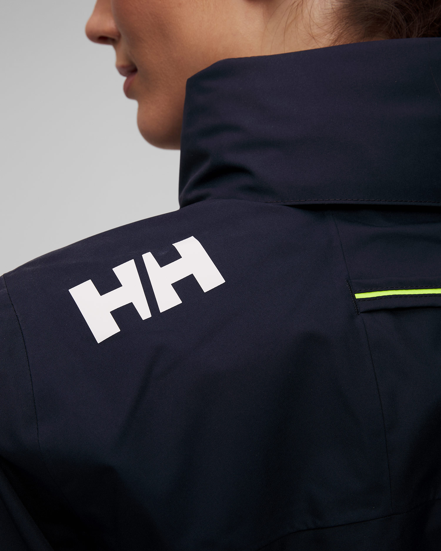 Women's navy blue sailing Helly Hansen Crew Hooded Jacket 2.0