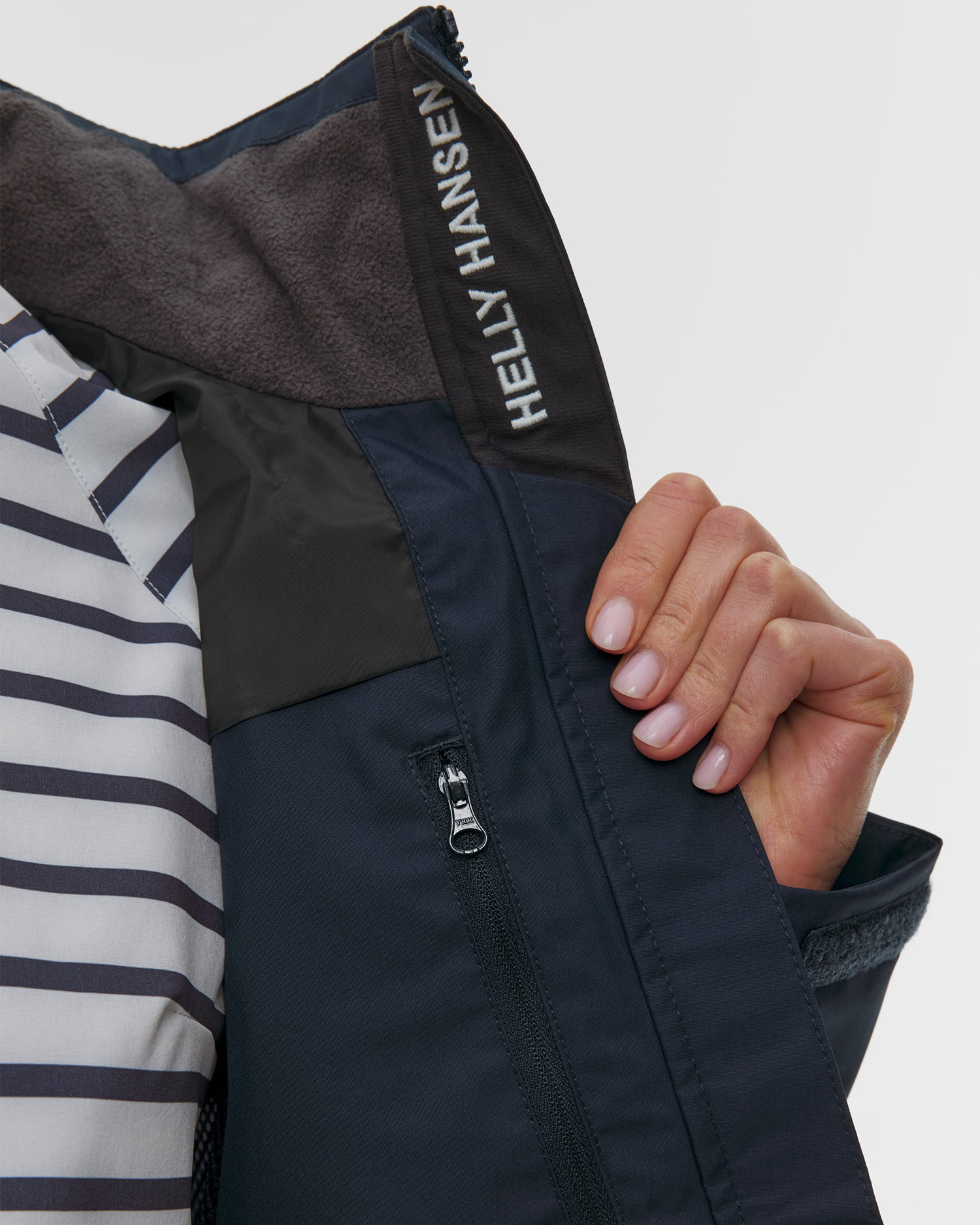 Women's navy blue sailing Helly Hansen Crew Hooded Jacket 2.0