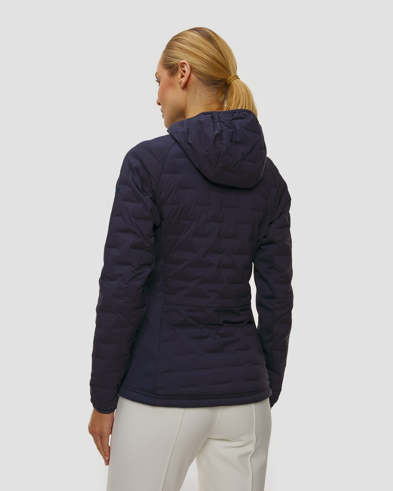 Dámská bundomikina Helly Hansen Hp Hybrid Stretch Hooded Ins v tmavě modré barvě