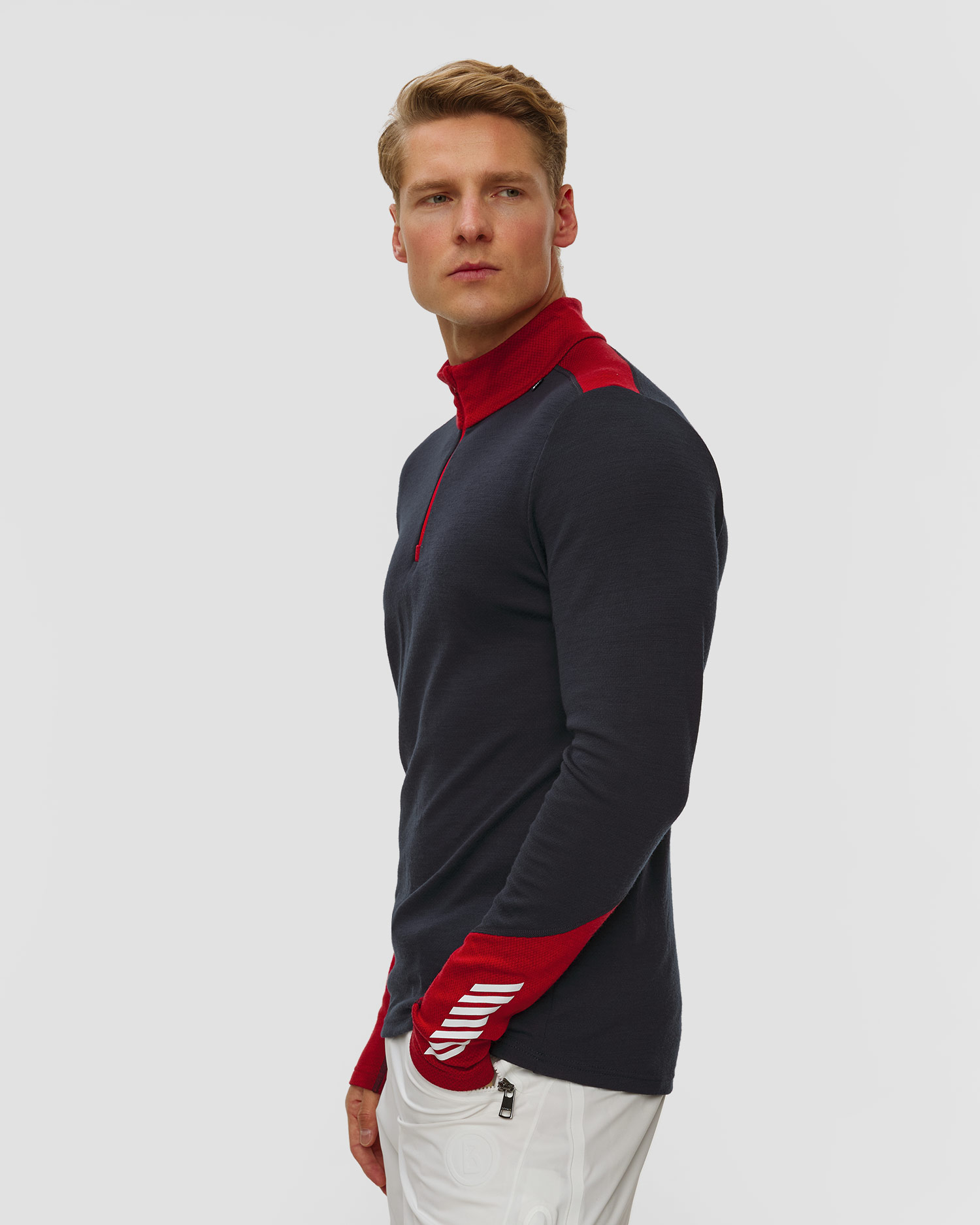 Pánské termotričko Helly Hansen Lifa Merino Midweight 1/2 Zip v tmavě modré barvě