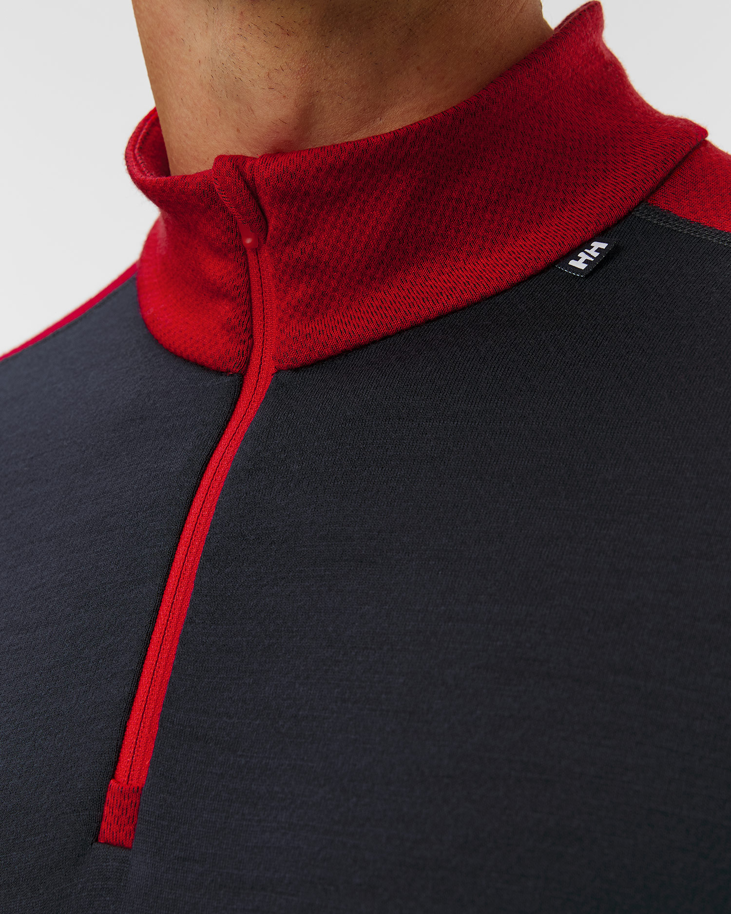 Men's thermal longsleeve Helly Hansen Lifa Merino Midweight 1/2 Zip navy blue
