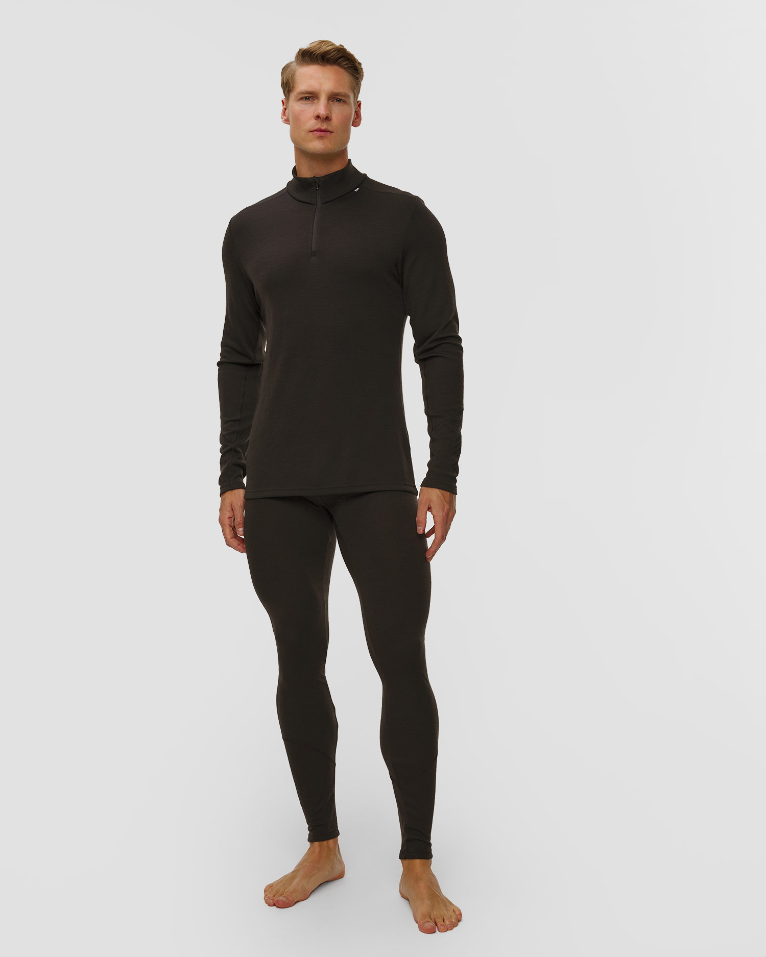 Pánské termotričko Helly Hansen Lifa Merino Midweight 1/2 Zip v černé barvě