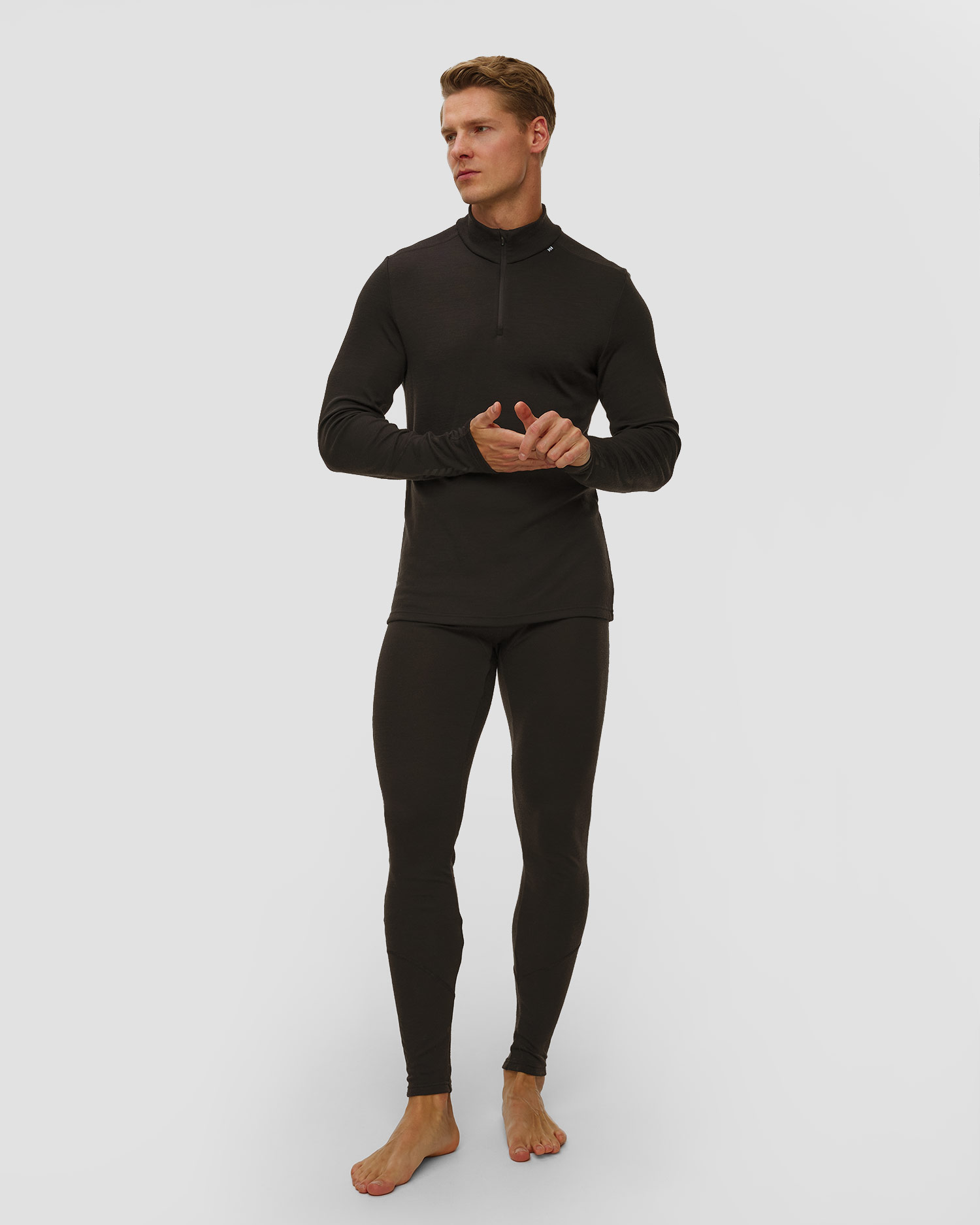 Pánské termo legíny Helly Hansen Lifa Merino Midweight Pant v černé barvě