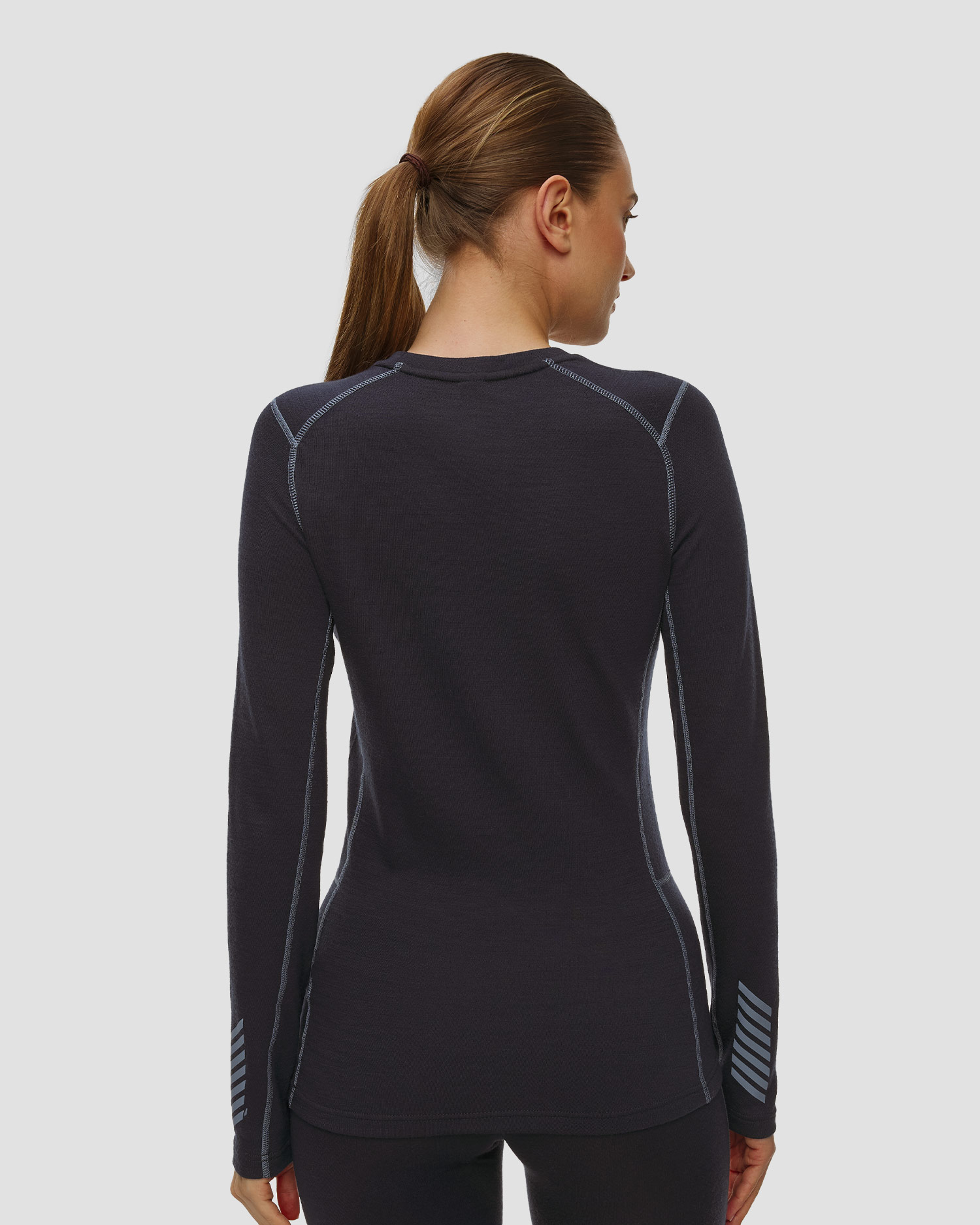 Tricou termic cu mânecă lungă pentru femei Helly Hansen W Lifa Merino Midweight Graphic Crew