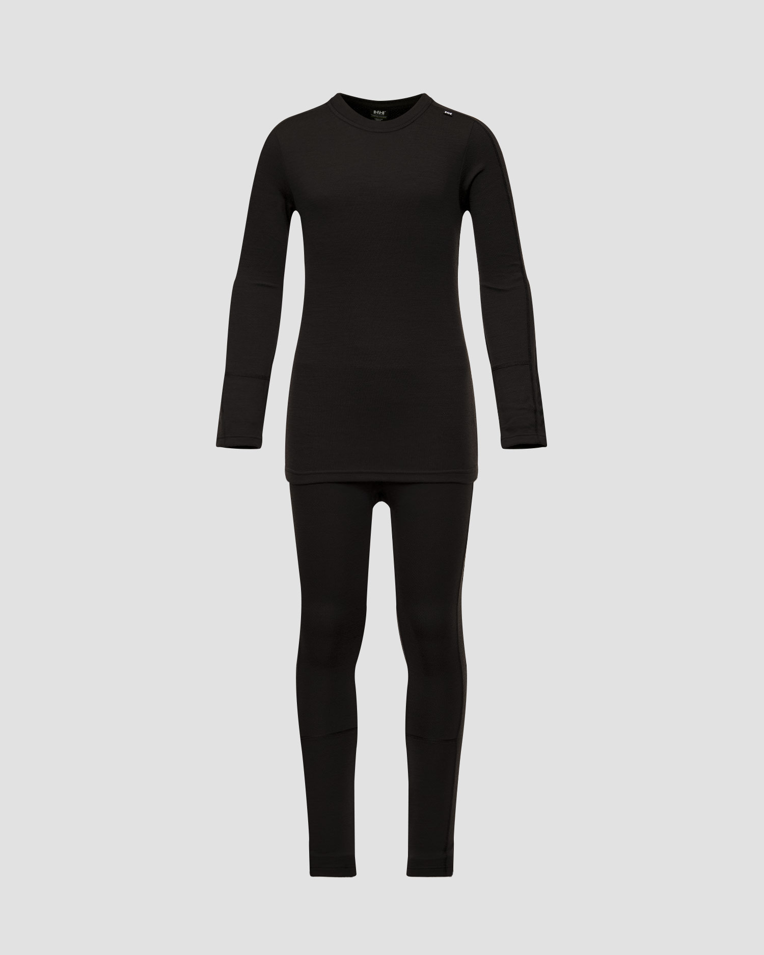 Czarny zestaw bielizny dziecięcej Helly Hansen Lifa Merino Midweight Set