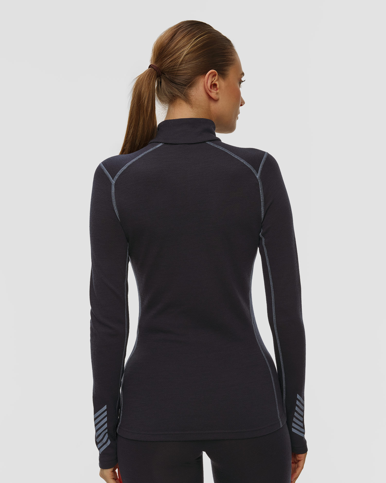 Tricou cu mânecă lungă Helly Hansen W Lifa Merino Midweight Graphic 1/2 Zip