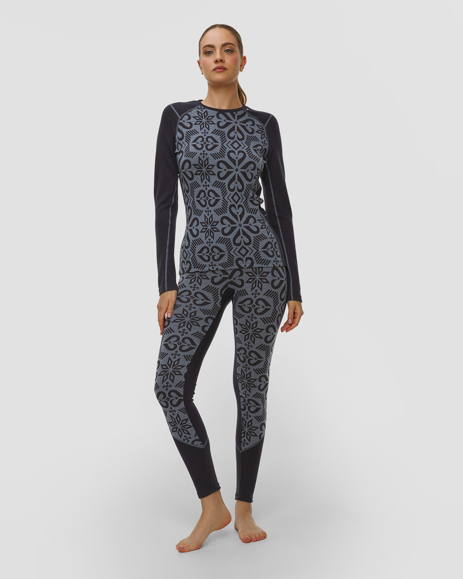 Colanți termici pentru femei Helly Hansen W Lifa Merino Midweight Graphic Pant