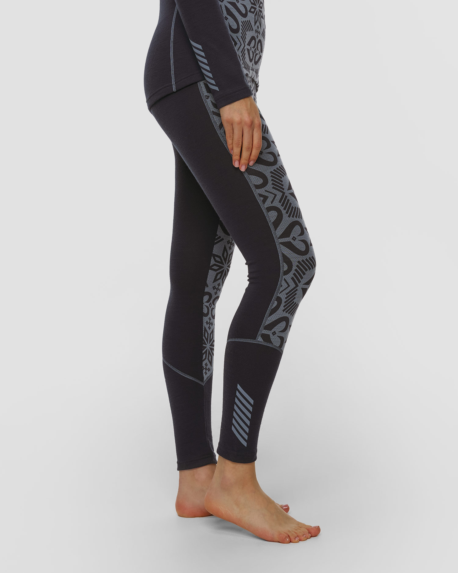 Colanți termici pentru femei Helly Hansen W Lifa Merino Midweight Graphic Pant
