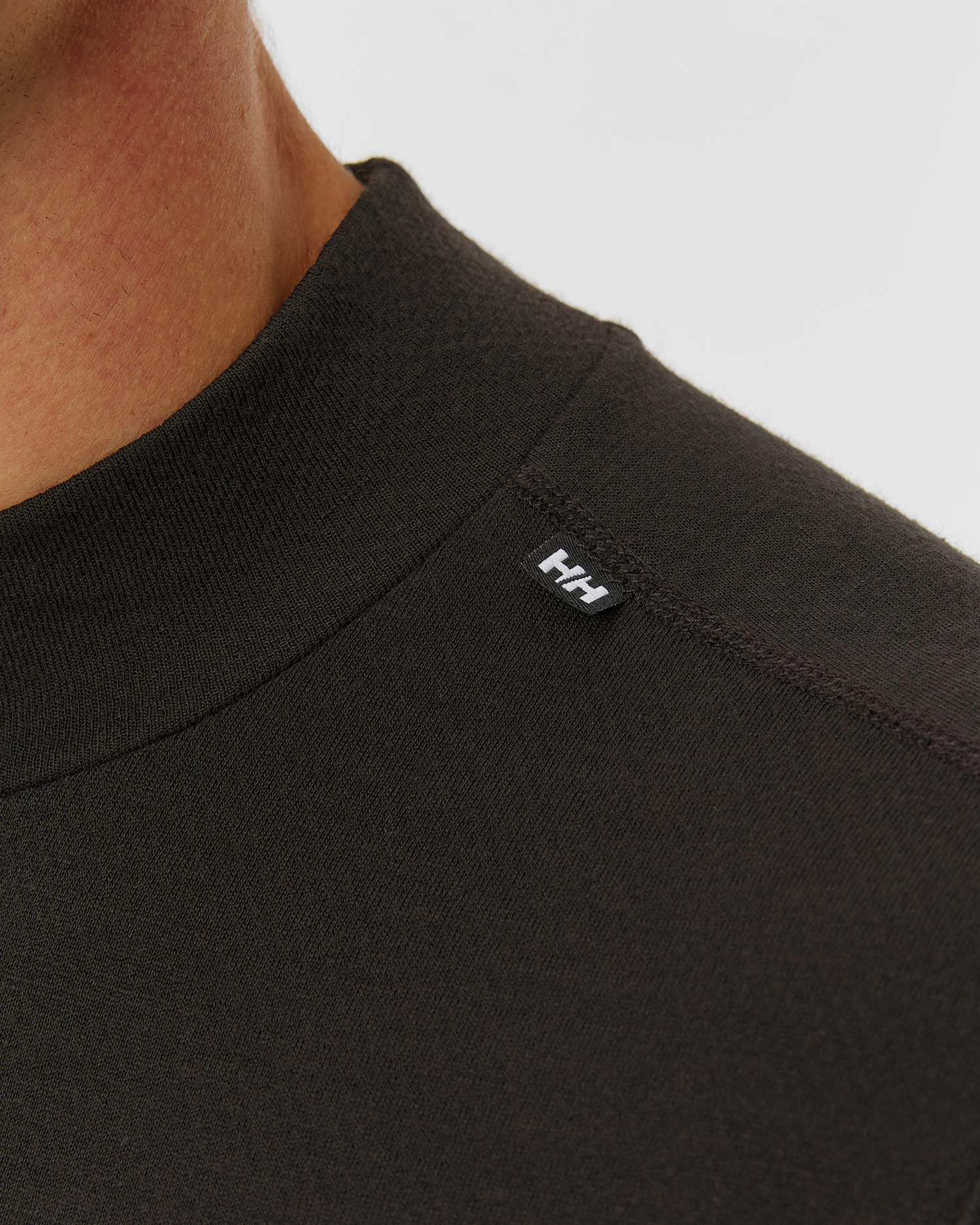 Pánské termotričko Helly Hansen Lifa Merino Midweight Logo v černé barvě