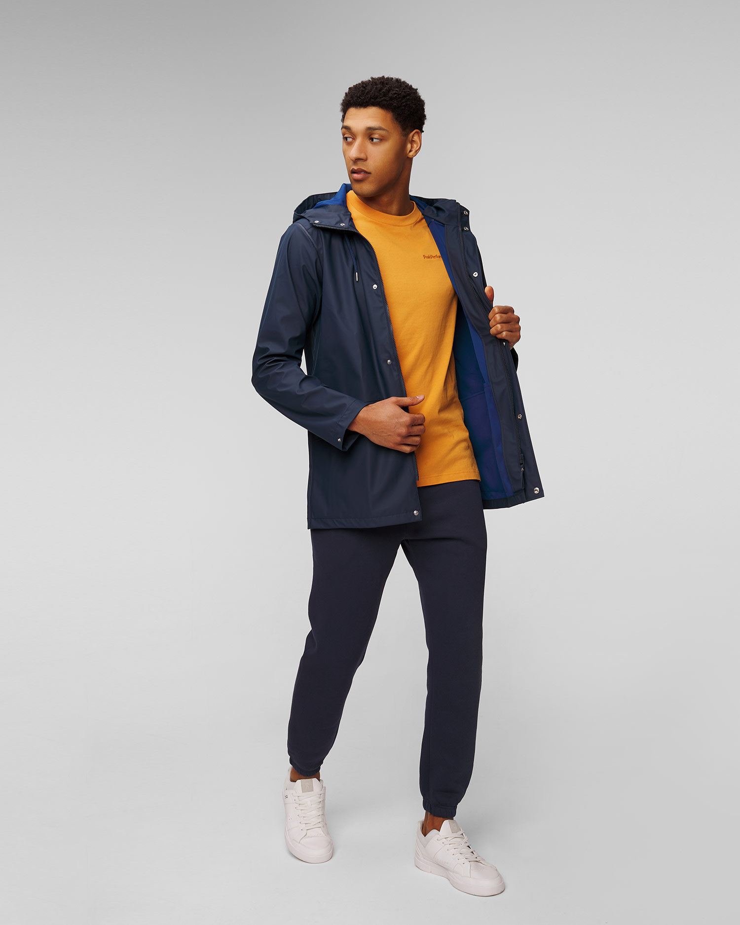 Helly Hansen Moss Rain Coat Herrenmantel in Marineblau