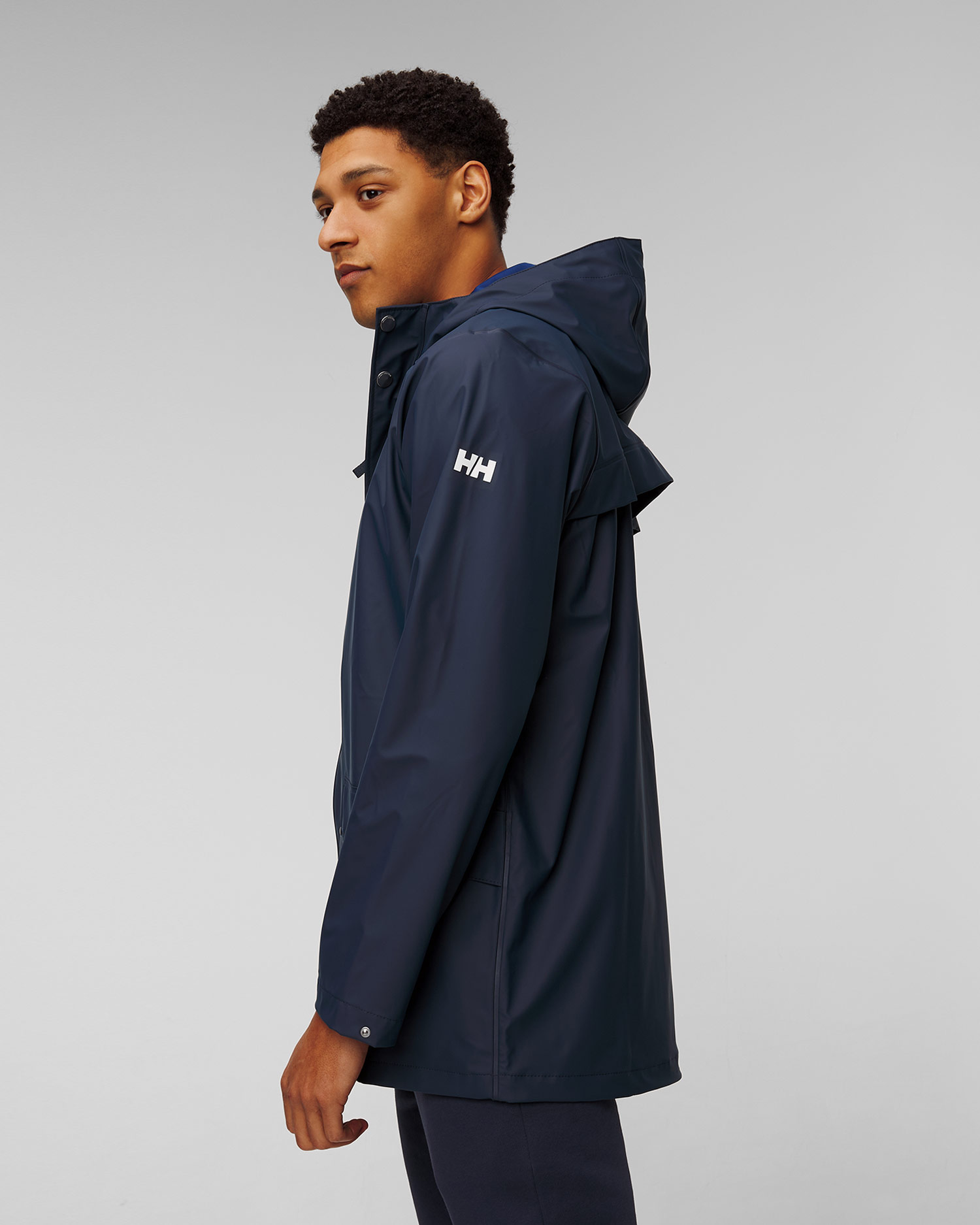 Helly Hansen Moss Rain Coat Herrenmantel in Marineblau