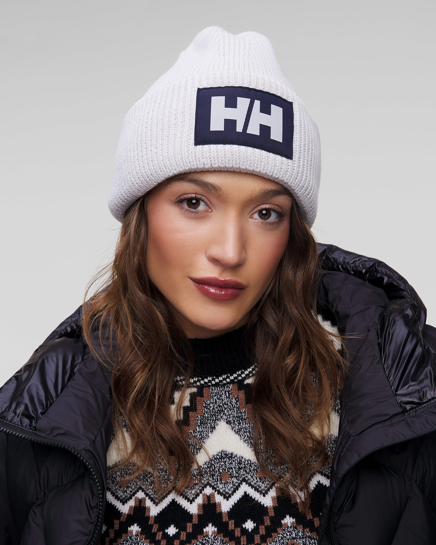 Berretto bianco con bordo elastico Helly Hansen Hh Box Beanie