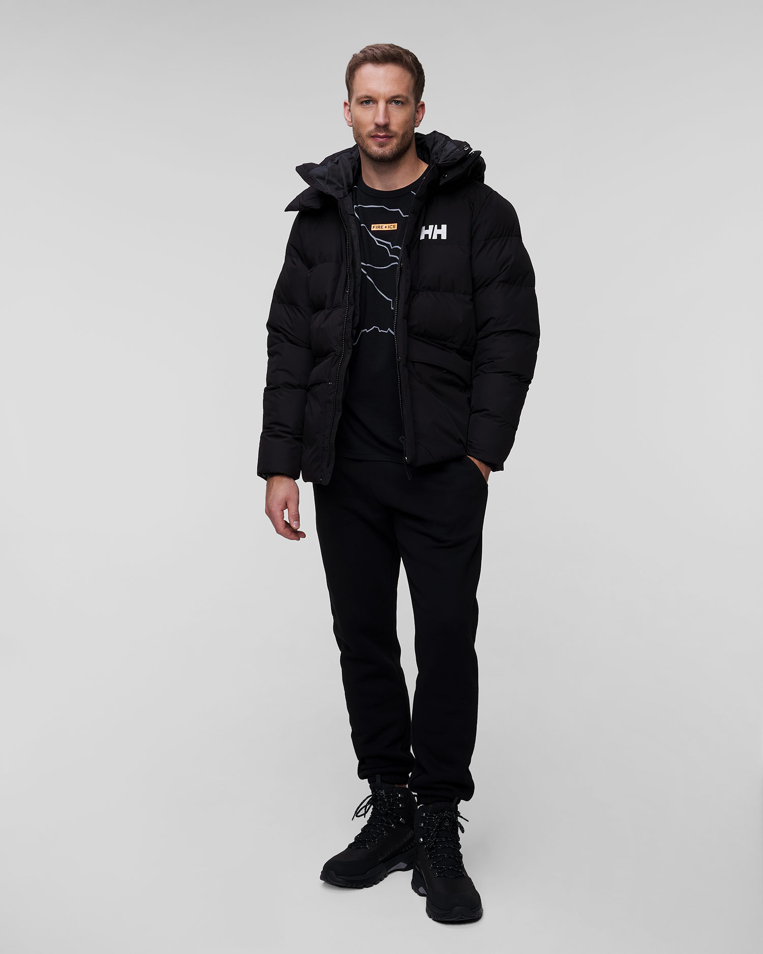 Helly Hansen Explorer Puffy isolierte Herrenjacke in Schwarz