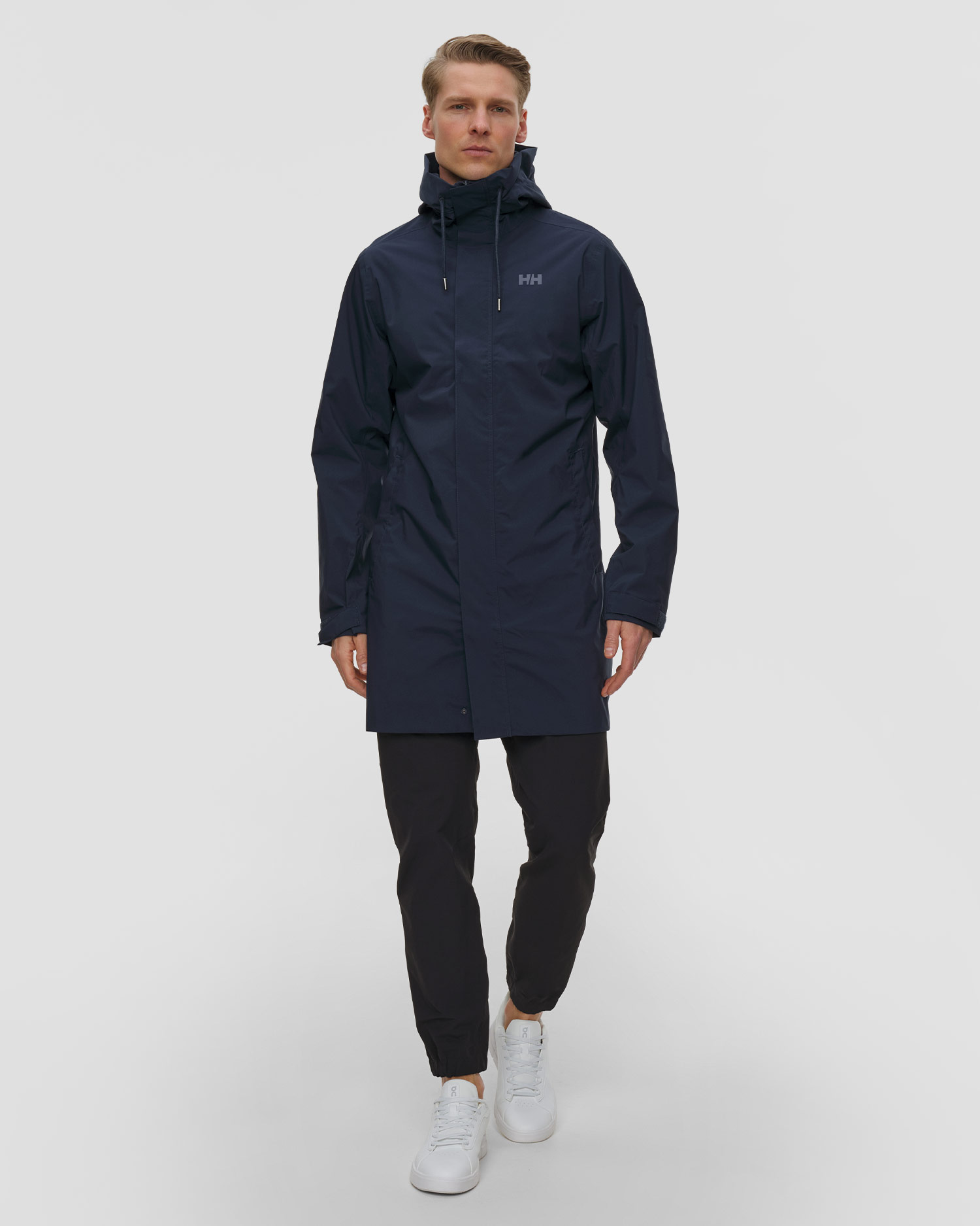 Płaszcz przeciwdeszczowy męski Helly Hansen Munich Raincoat granatowy