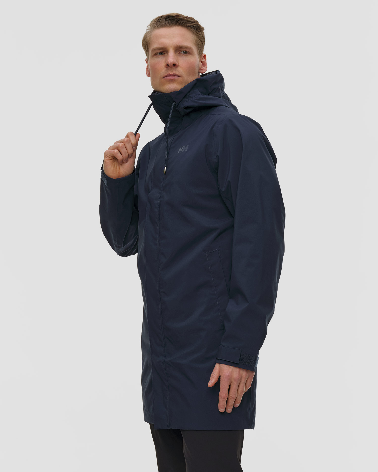 Płaszcz przeciwdeszczowy męski Helly Hansen Munich Raincoat granatowy