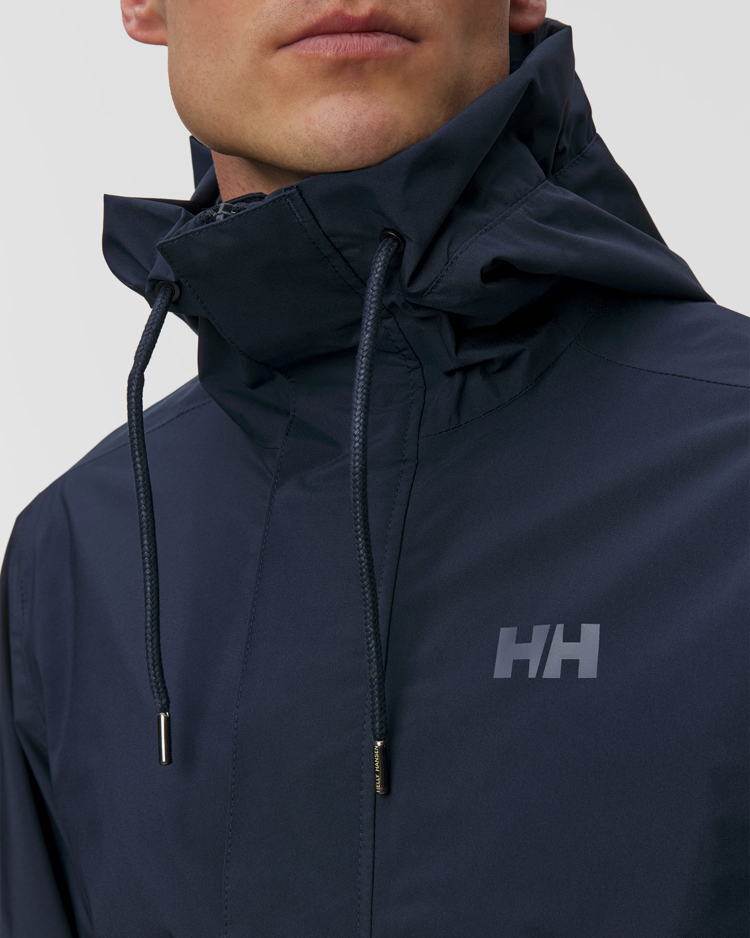 Płaszcz przeciwdeszczowy męski Helly Hansen Munich Raincoat granatowy