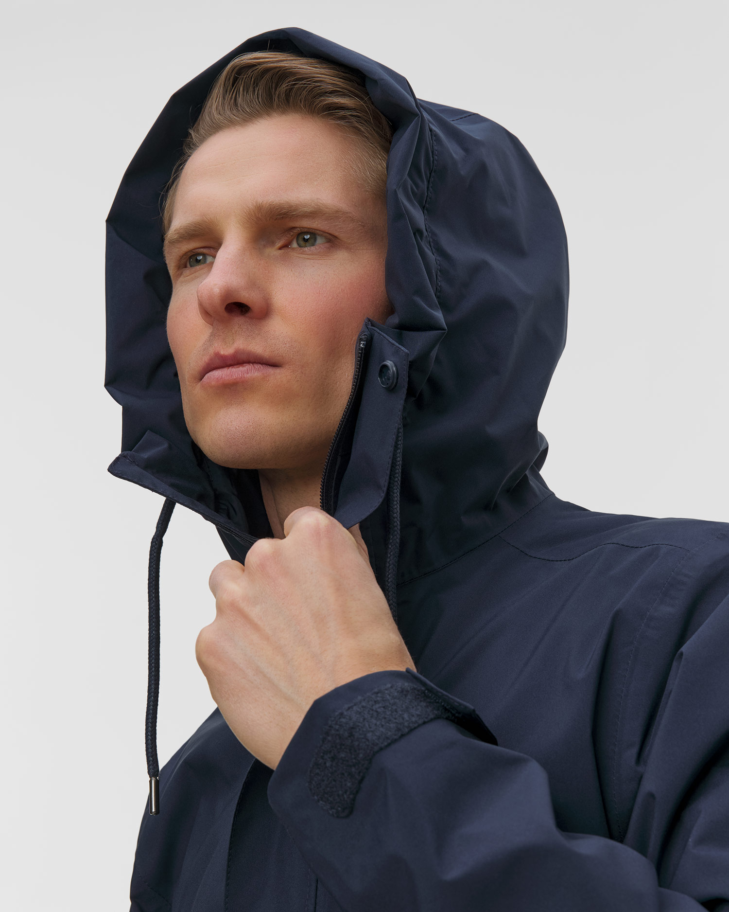 Płaszcz przeciwdeszczowy męski Helly Hansen Munich Raincoat granatowy