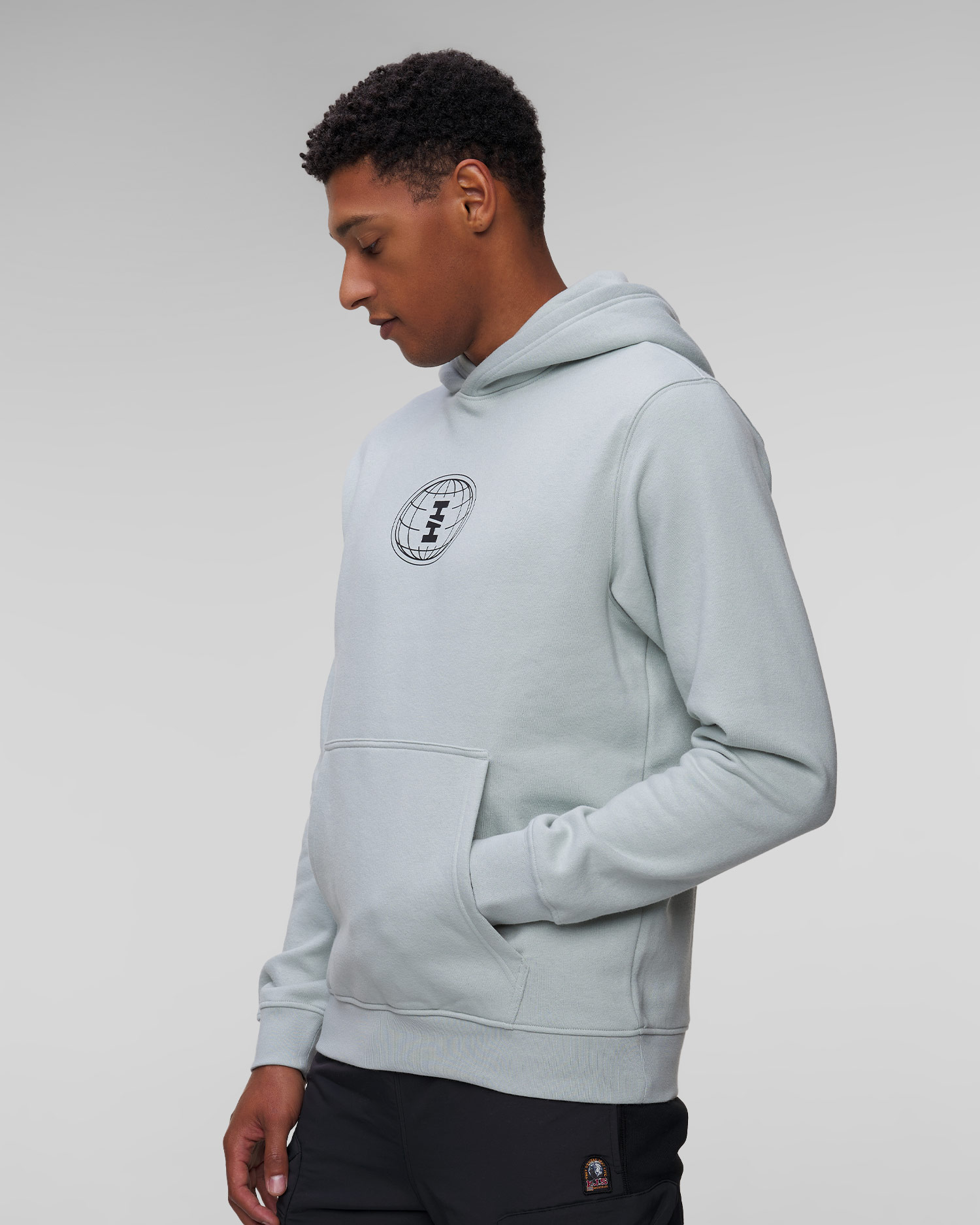 Helly Hansen Cotton Fleece Graphic Hoodie Herren-Sweatshirt in Hellgrün